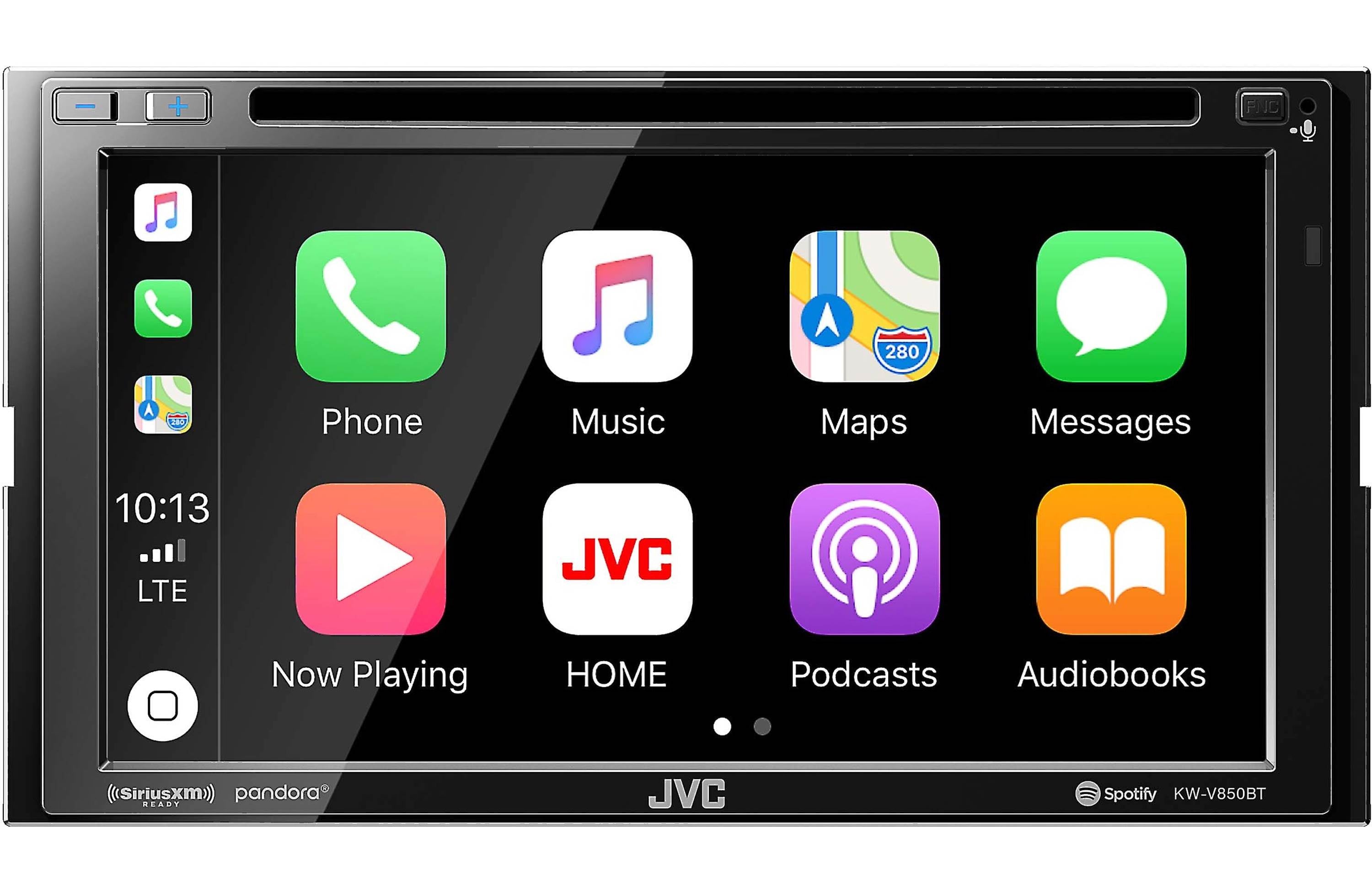 JVC KW-V850BT 6.8" Android Auto/Apple CarPlay, Built-in Bluetooth In-Dash CD/DVD/DM Receiver