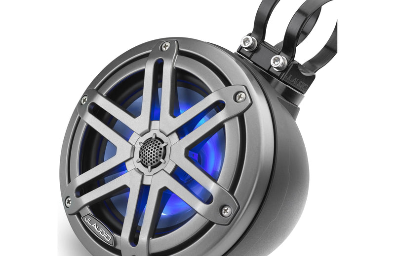 JL Audio M3-650VEX-MB-S-GM-I 6.5" Premium Enclosed Coaxial Tower Speaker System with RGB