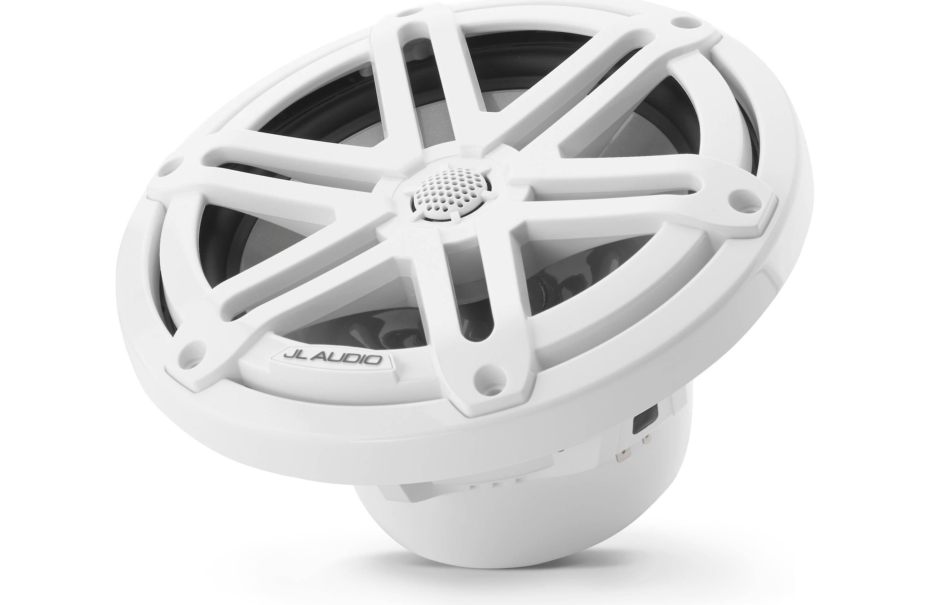 JL Audio M3-770X-S-GW 7.7" 4 Ω Gloss White Marine Speakers Sports Grills