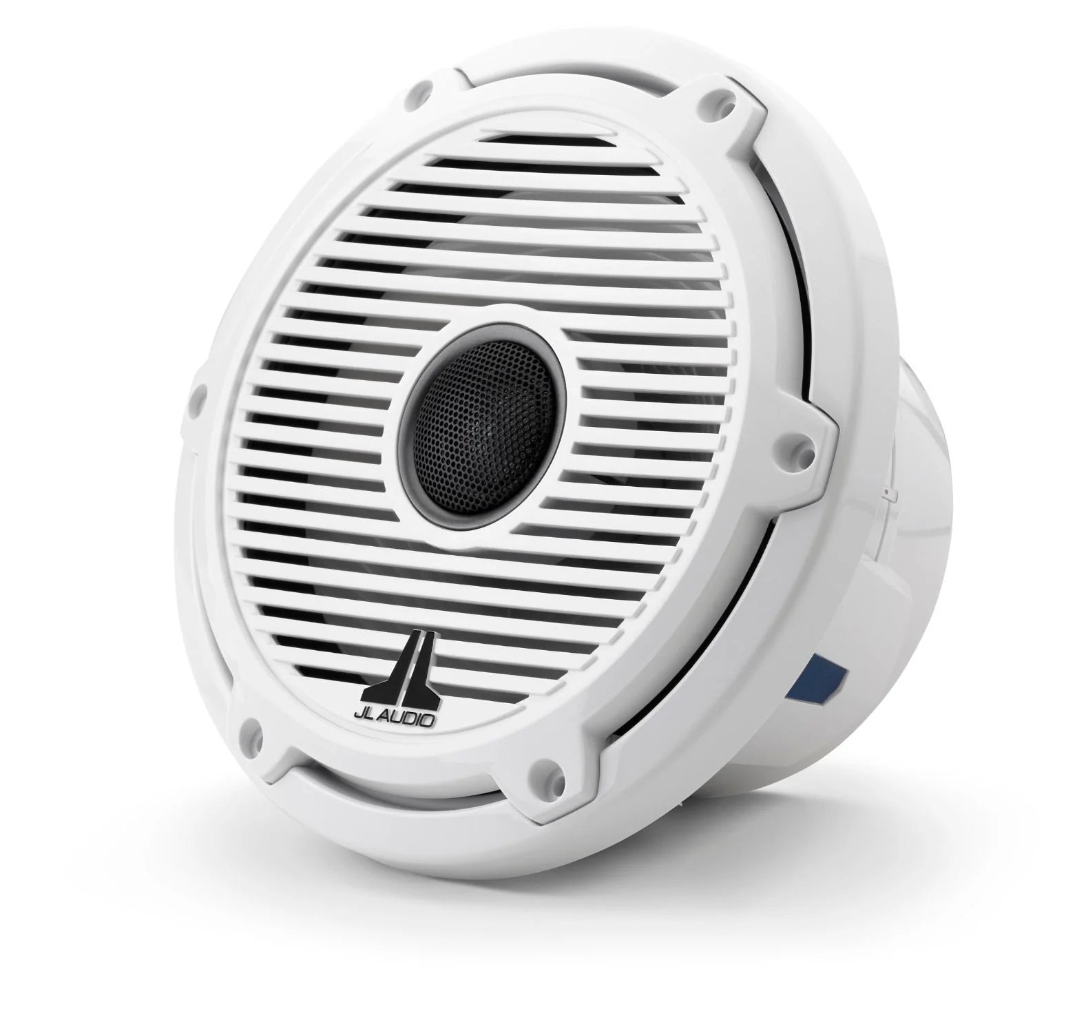 JL Audio M6-770X-C-GWGW 7.7" Marine Coaxial Speakers, Gloss White Trim and Classic Grille