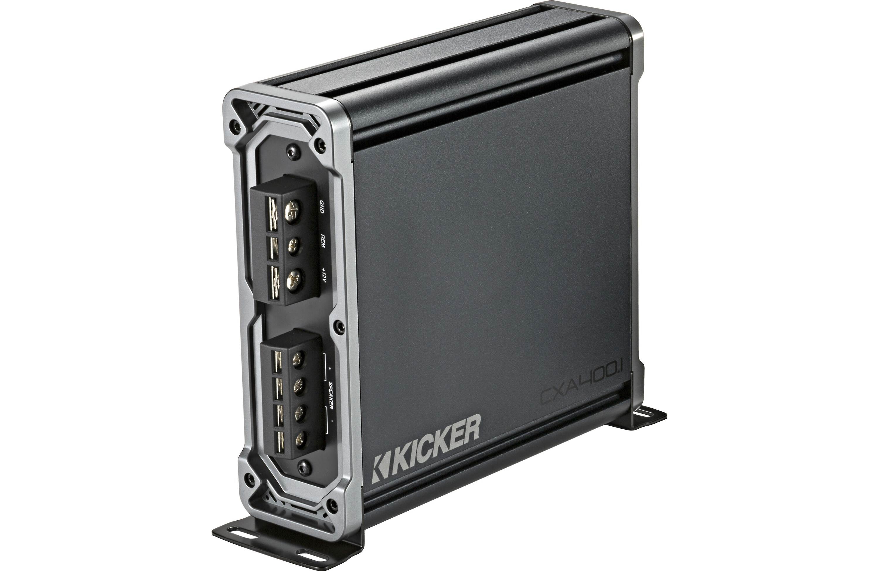 Kicker 46CXA4001T Amp + 46CK8 Wiring + 46CXARC Bass Knob + 46KISLOC