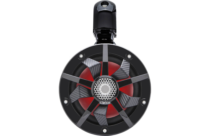 Clarion CM1624TB 6.5" Marine Black Tower Speakers w/ Swiveling Clamps