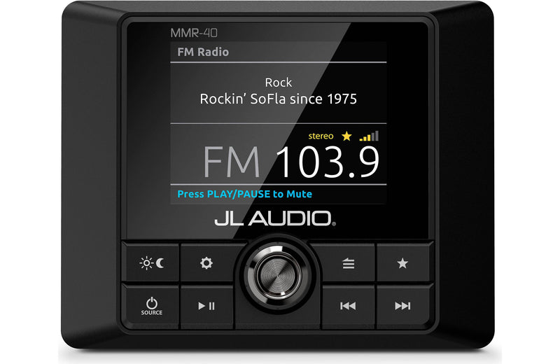 JL Audio MMR-40 Wired Full-Function NMEA 2000 Network Controller with Full-Color LCD Display for use with MediaMaster