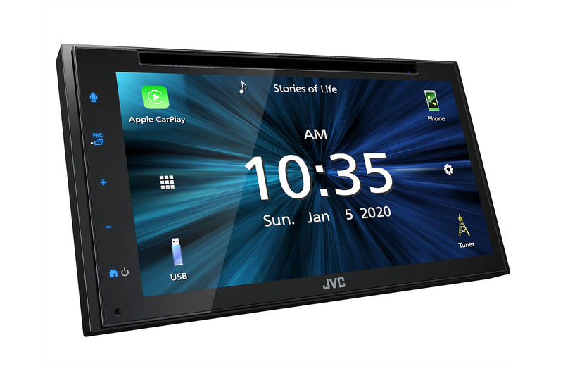 JVC KW-V660BT 6.8" Android Auto/Apple CarPlay, Built-in Bluetooth In-Dash CD/DVD/DM Receiver