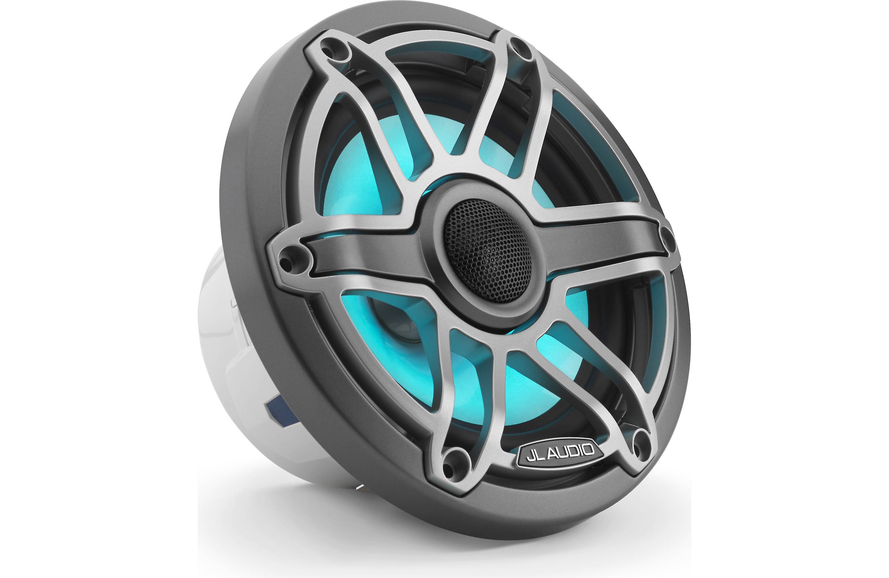 JL Audio M6-770X-S-GMTI-I 7.7" Marine Coaxial Speakers, Gunmetal Trim, Titanium Sport