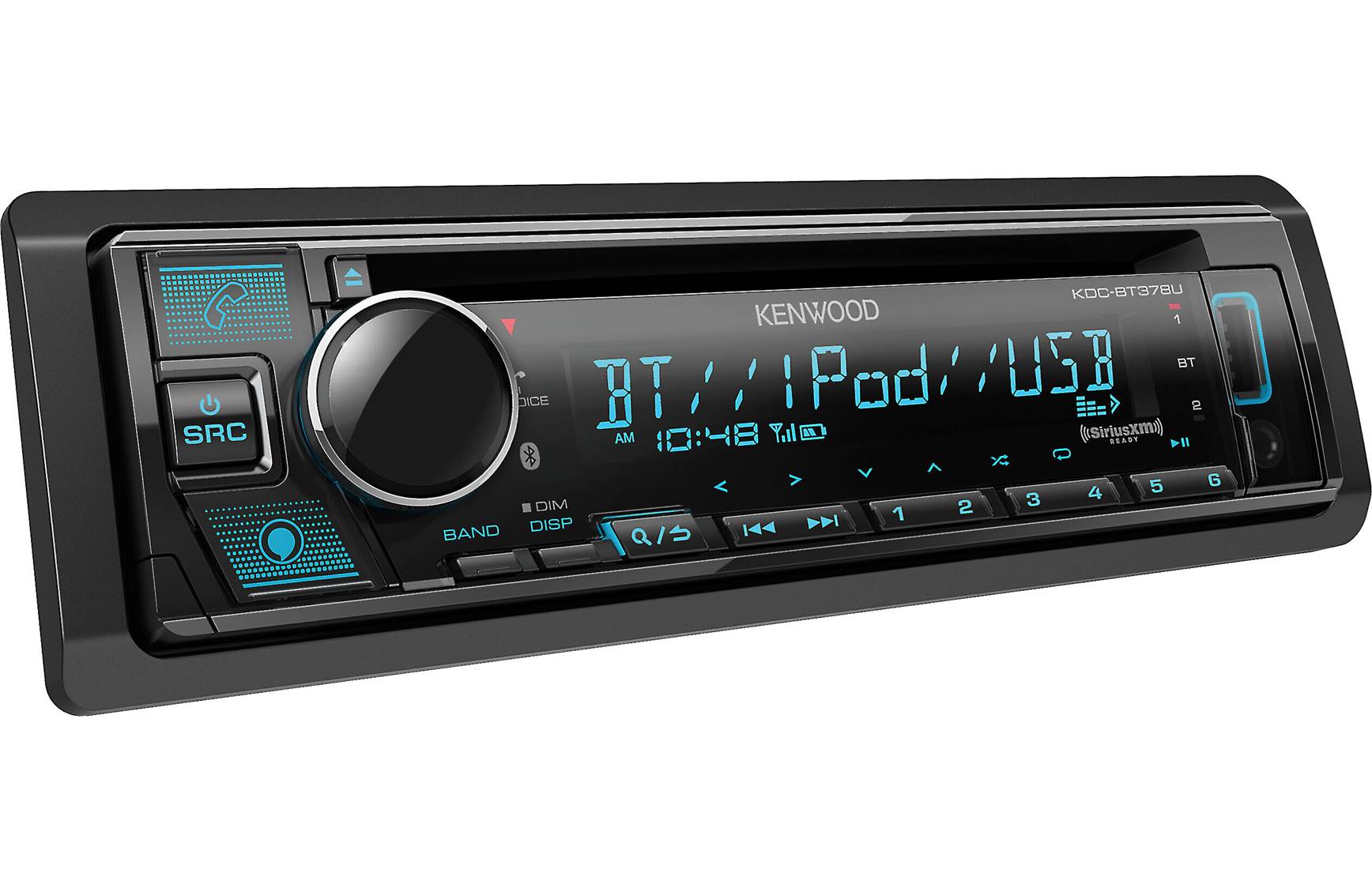 Kenwood KDC-BT378U 1-DIN Bluetooth CD Digital Receiver