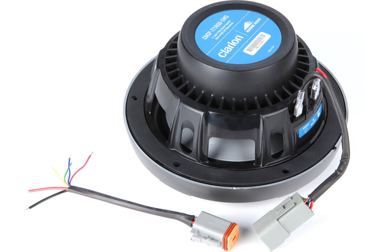 Clarion CMSP-771RGB-SWG 7.7 Inch Premium Marine Coaxial Speakers Pair w/ Sport Grilles & LEDs