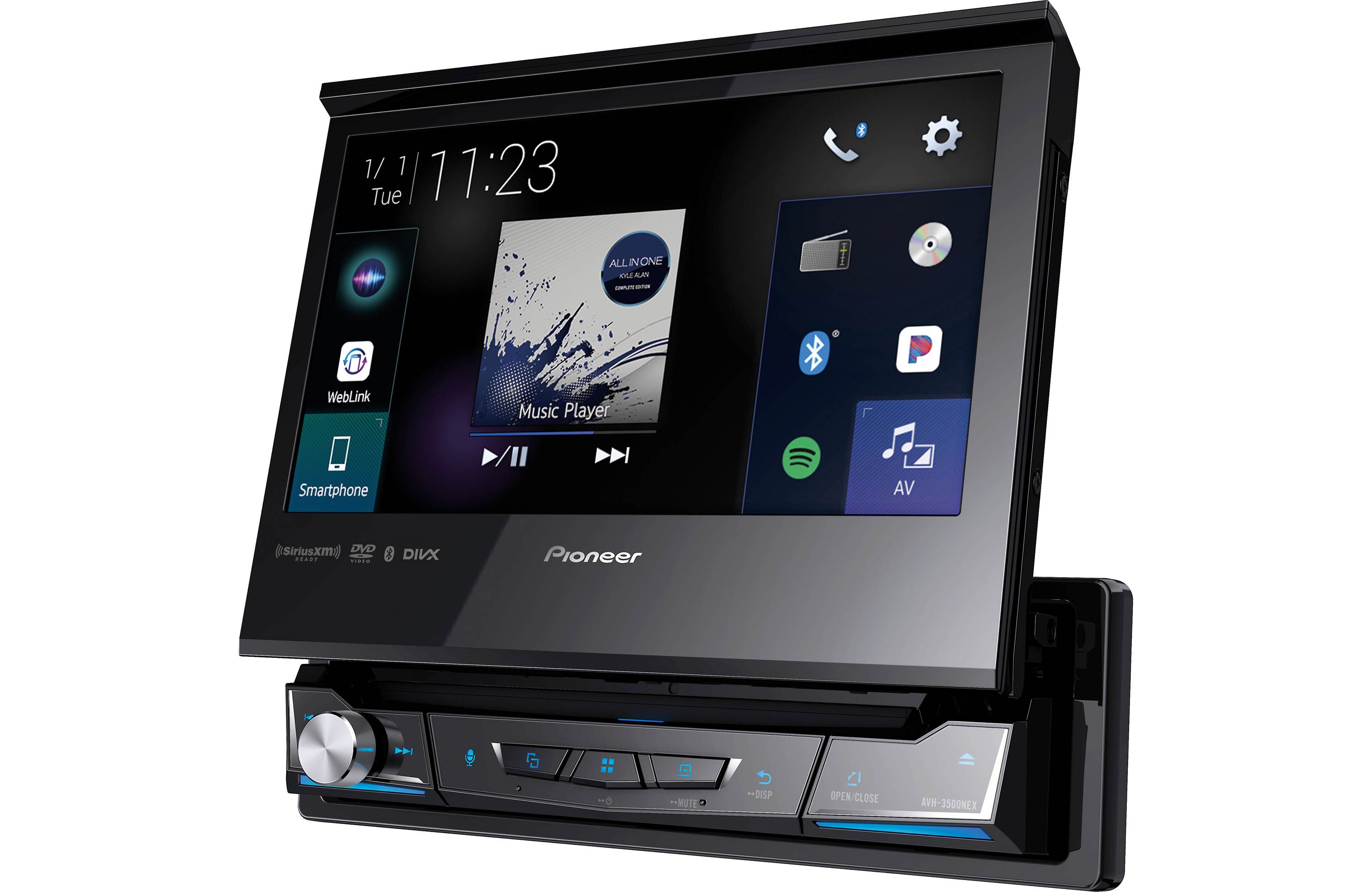 Pioneer AVH-3500NEX 1-DIN Multimedia DVD Receiver with 6.8" WVGA Display - Freeman's Car Stereo