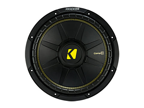 Kicker 44CWCD124 CompC 12" Subwoofer, Dual Voice Coil, 4-Ohm, 300W