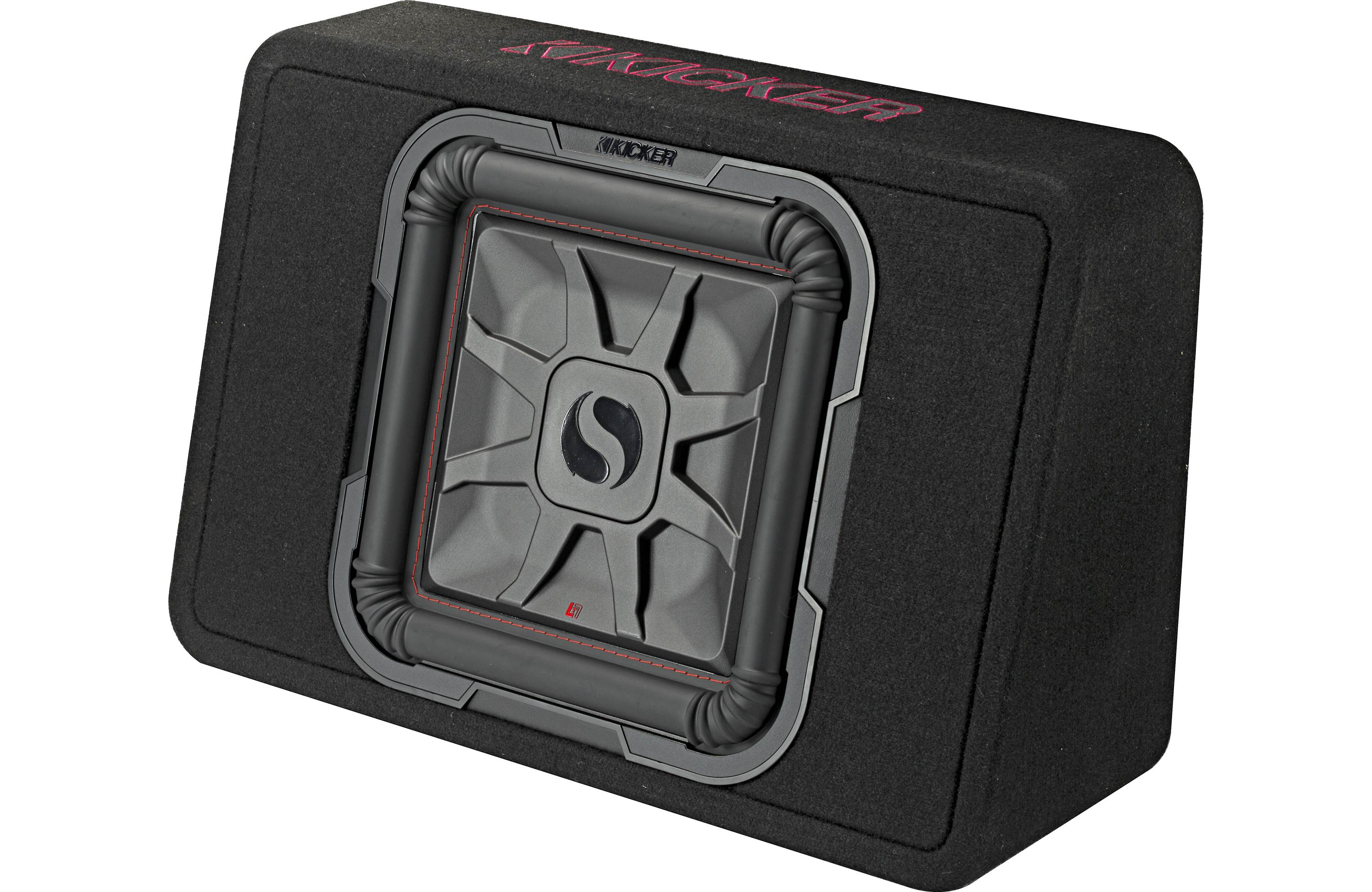 Kicker 46TL7T122-3 Sealed 2-ohm Enclosure 12" Shallow-Mount Subwoofer (Factory Renewed)