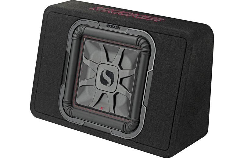 Kicker 46TL7T124-3 Sealed 4-ohm Single Square 12" Shallow-Mount Subwoofer  (Factory Renewed)