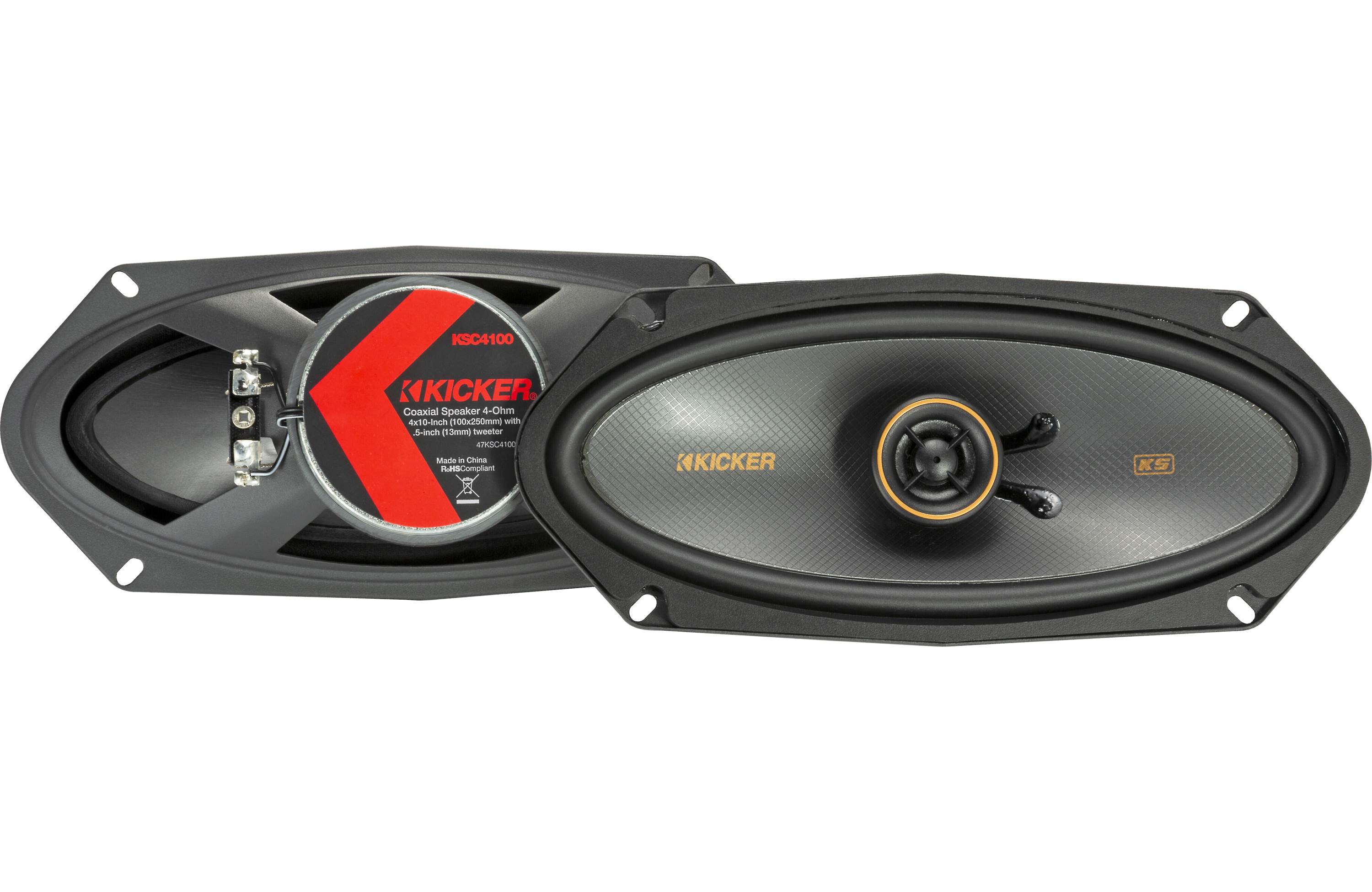 Kicker 47KSC41004 4x10 2-Way Coaxial Speakers