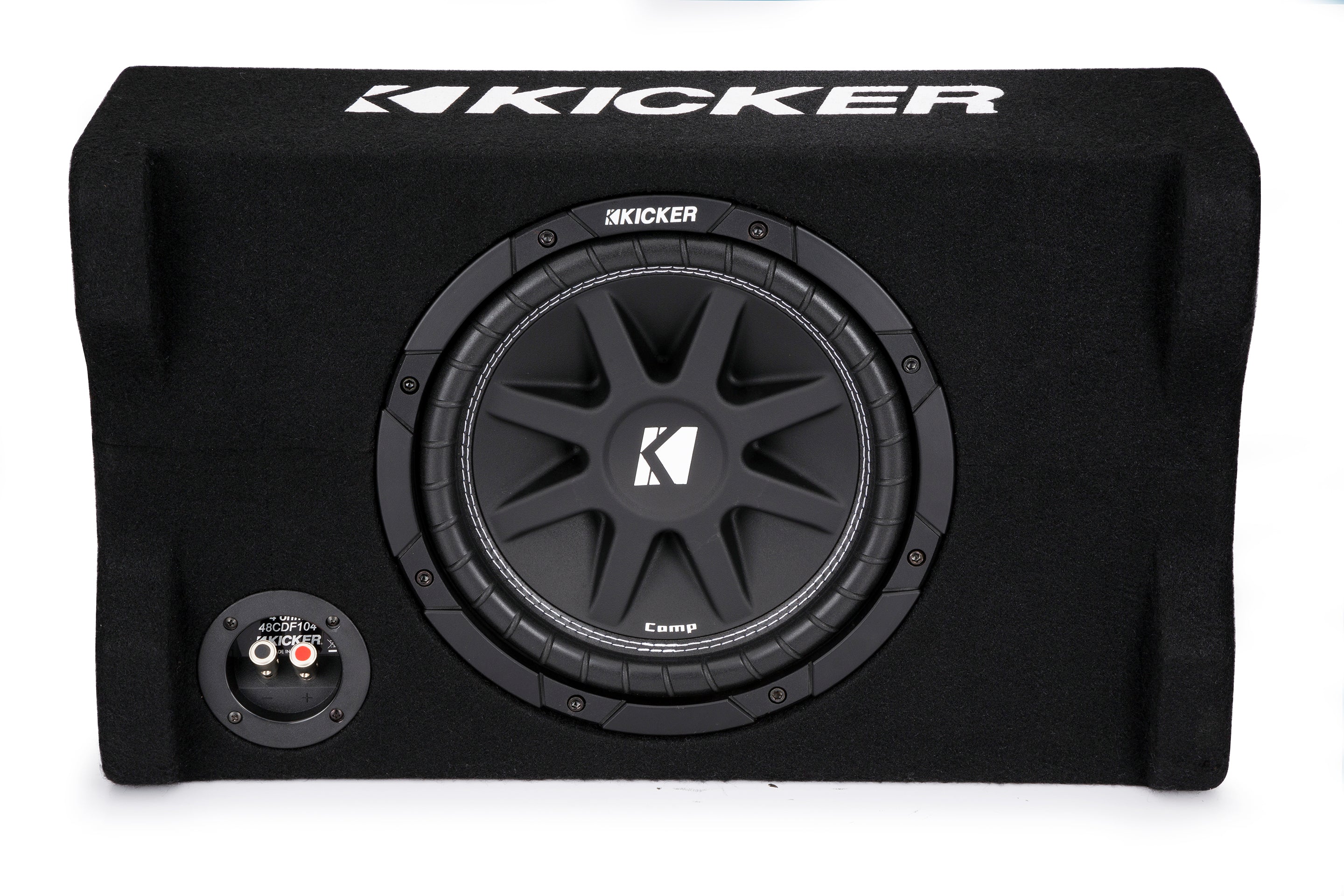 Kicker 48CDF104 Comp 10" Subwoofer in Down Firing Enclosure, 4-Ohm, 150W