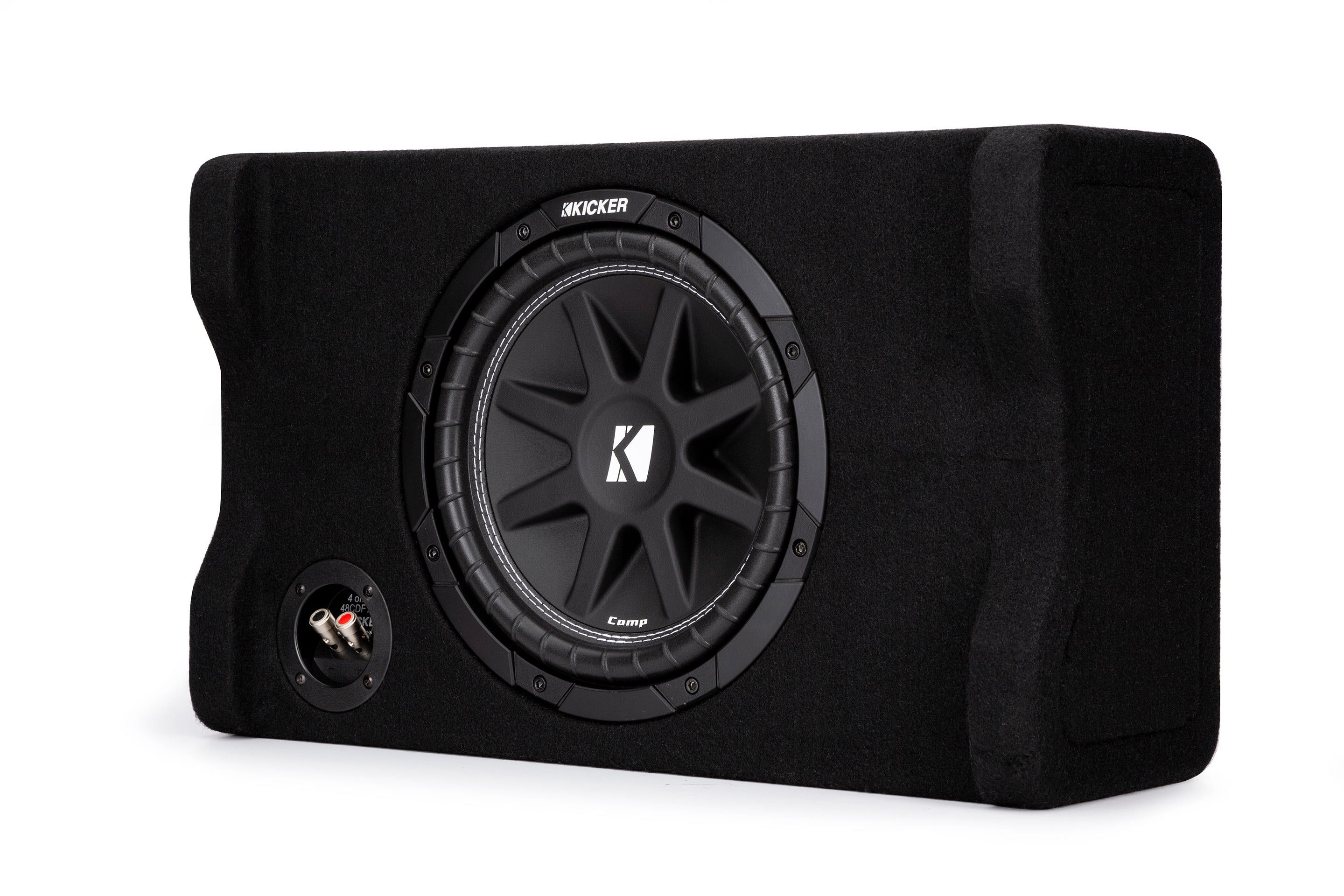 Kicker 48CDF104 Comp 10" Subwoofer in Down Firing Enclosure, 4-Ohm, 150W