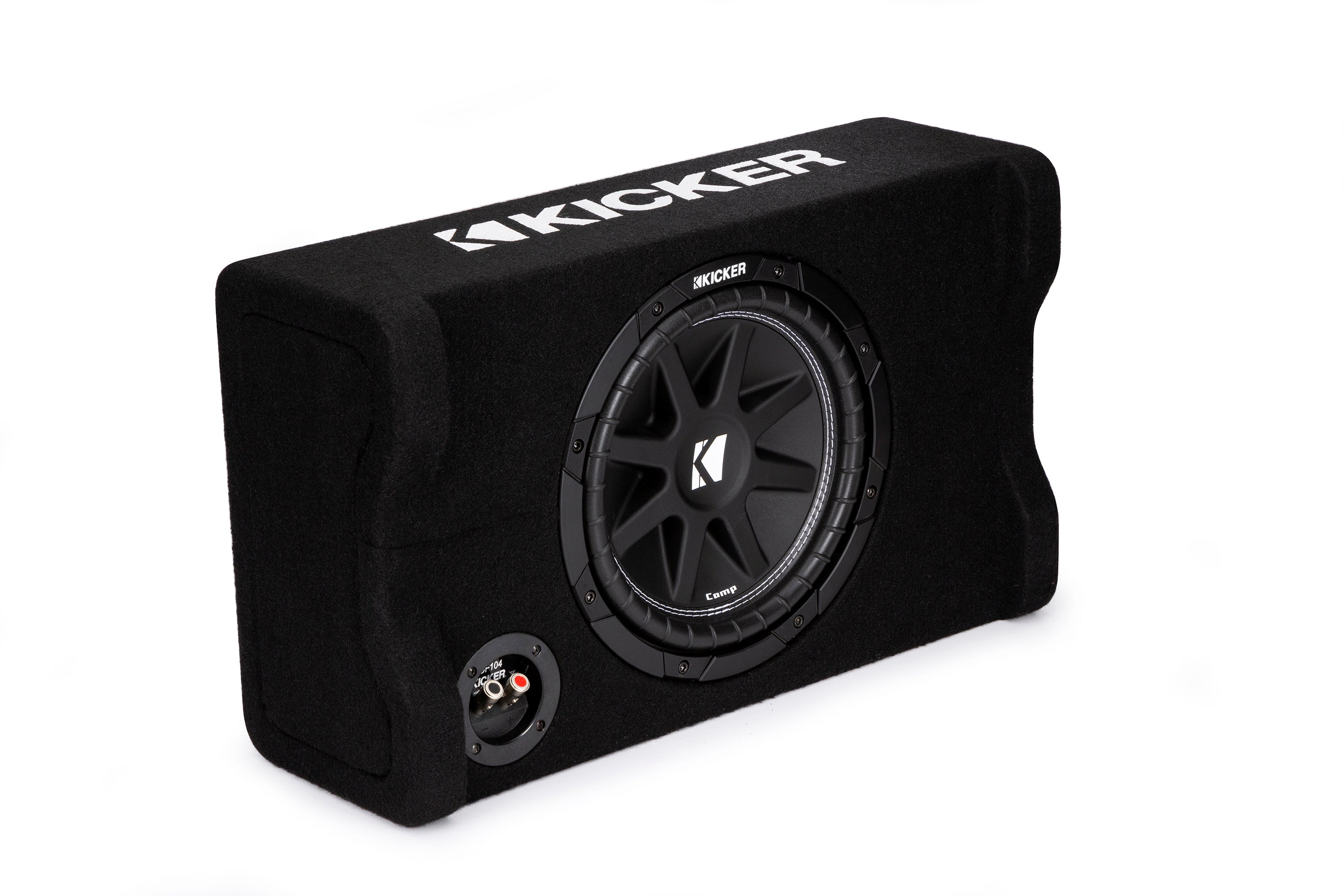 Kicker 48CDF104 Comp 10" Subwoofer in Down Firing Enclosure, 4-Ohm, 150W