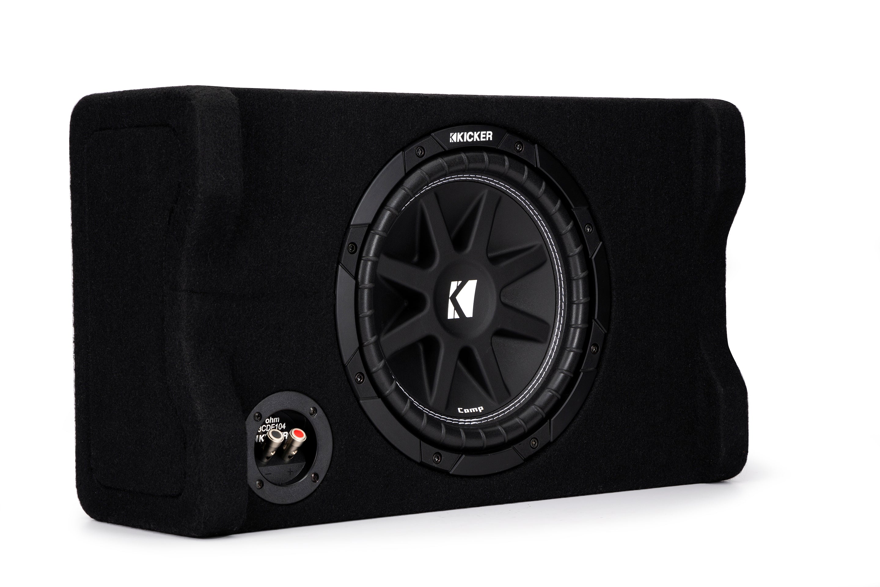 Kicker 48CDF104 Comp 10" Subwoofer in Down Firing Enclosure, 4-Ohm, 150W