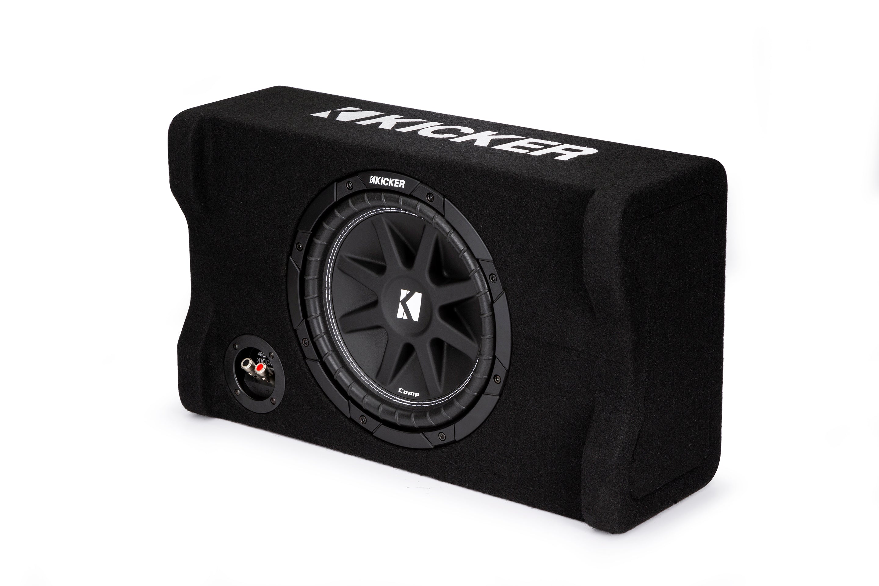 Kicker 48CDF104 Comp 10" Subwoofer in Down Firing Enclosure, 4-Ohm, 150W