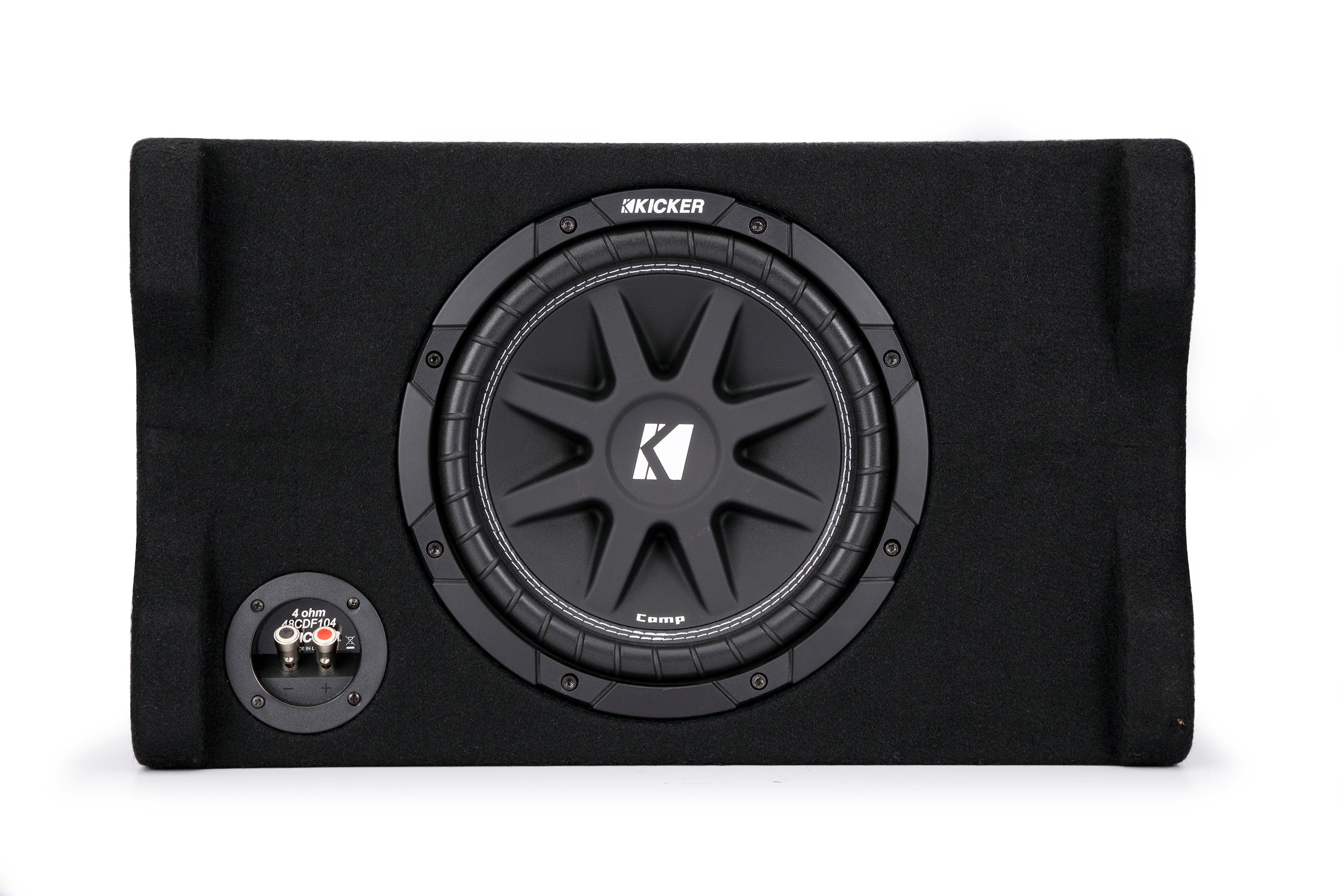 Kicker 48CDF104 Comp 10" Subwoofer in Down Firing Enclosure, 4-Ohm, 150W