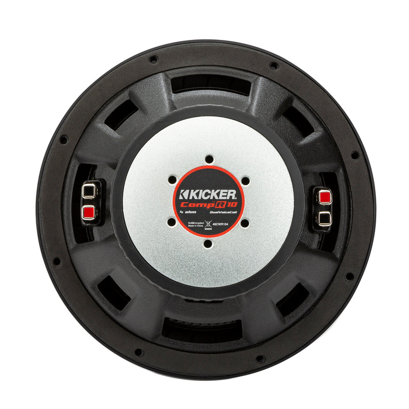 Kicker 48CWR104 CompR Series 10" 4-Ohm Dual Voice Coil Subwoofer