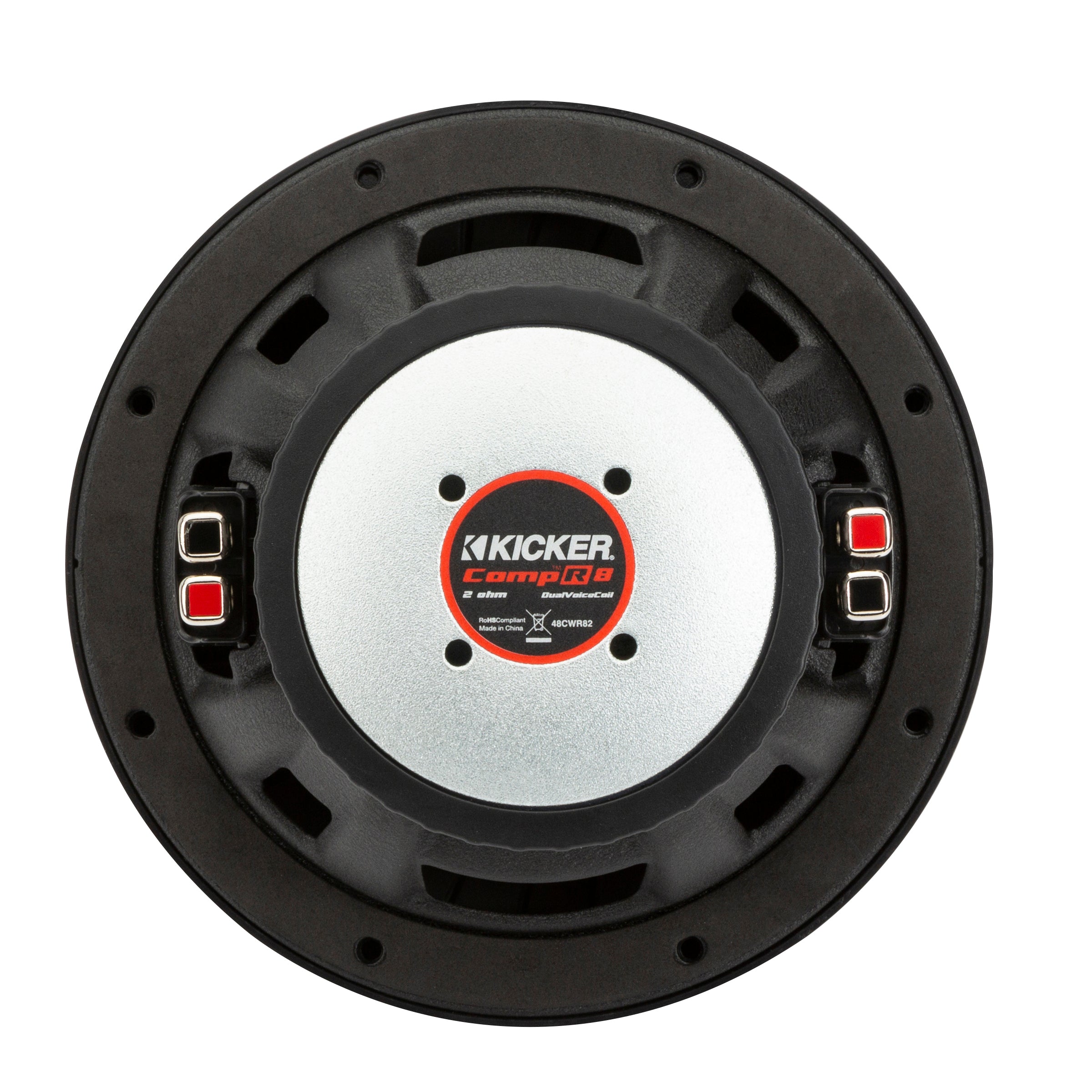 Kicker 48CWR82 CompR Series 8" 2-Ohm Dual Voice Coil Subwoofer