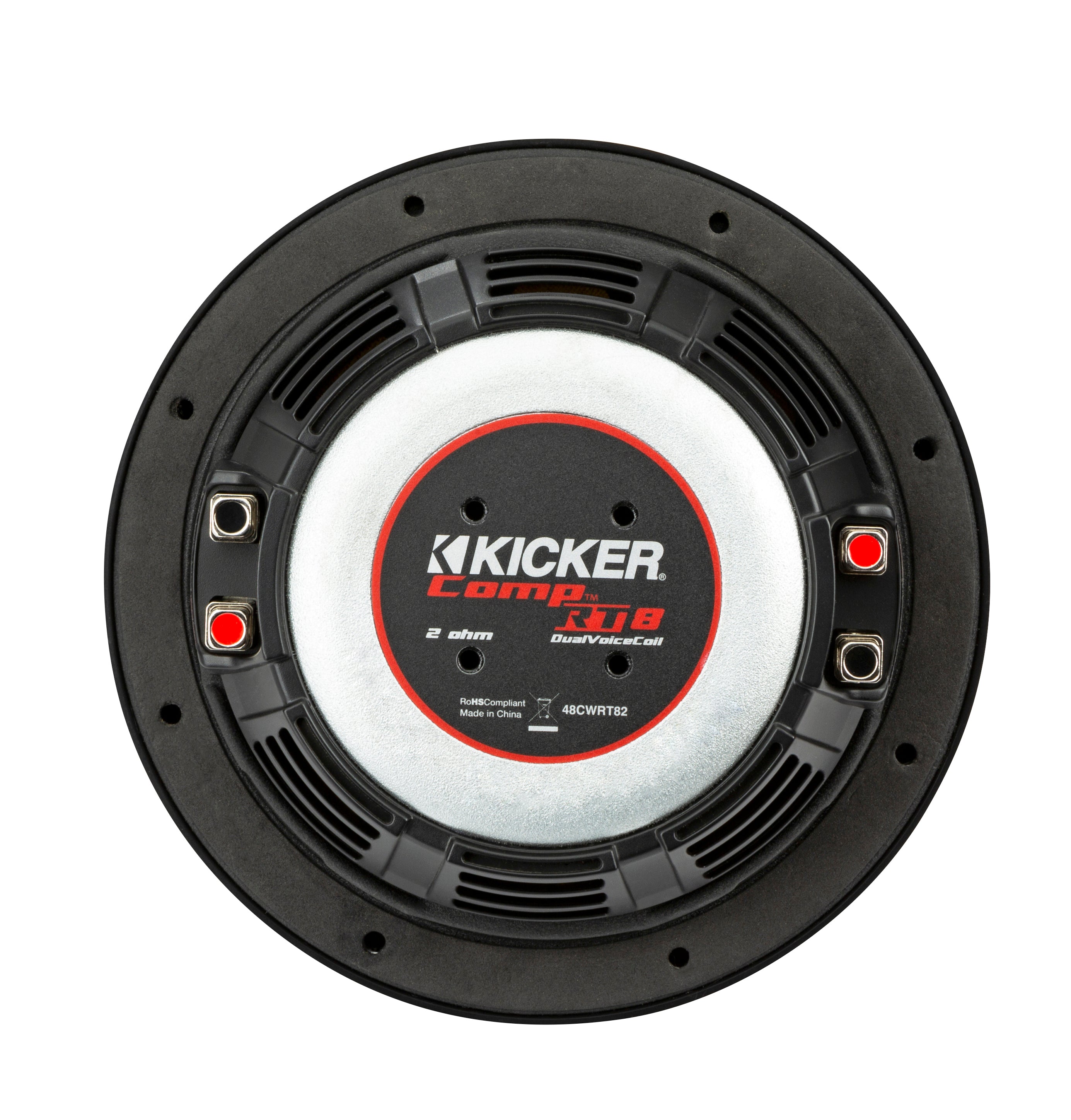 Kicker 48CWRT82 CompRT Series 8" 2-Ohm Dual Voice Coil Subwoofer