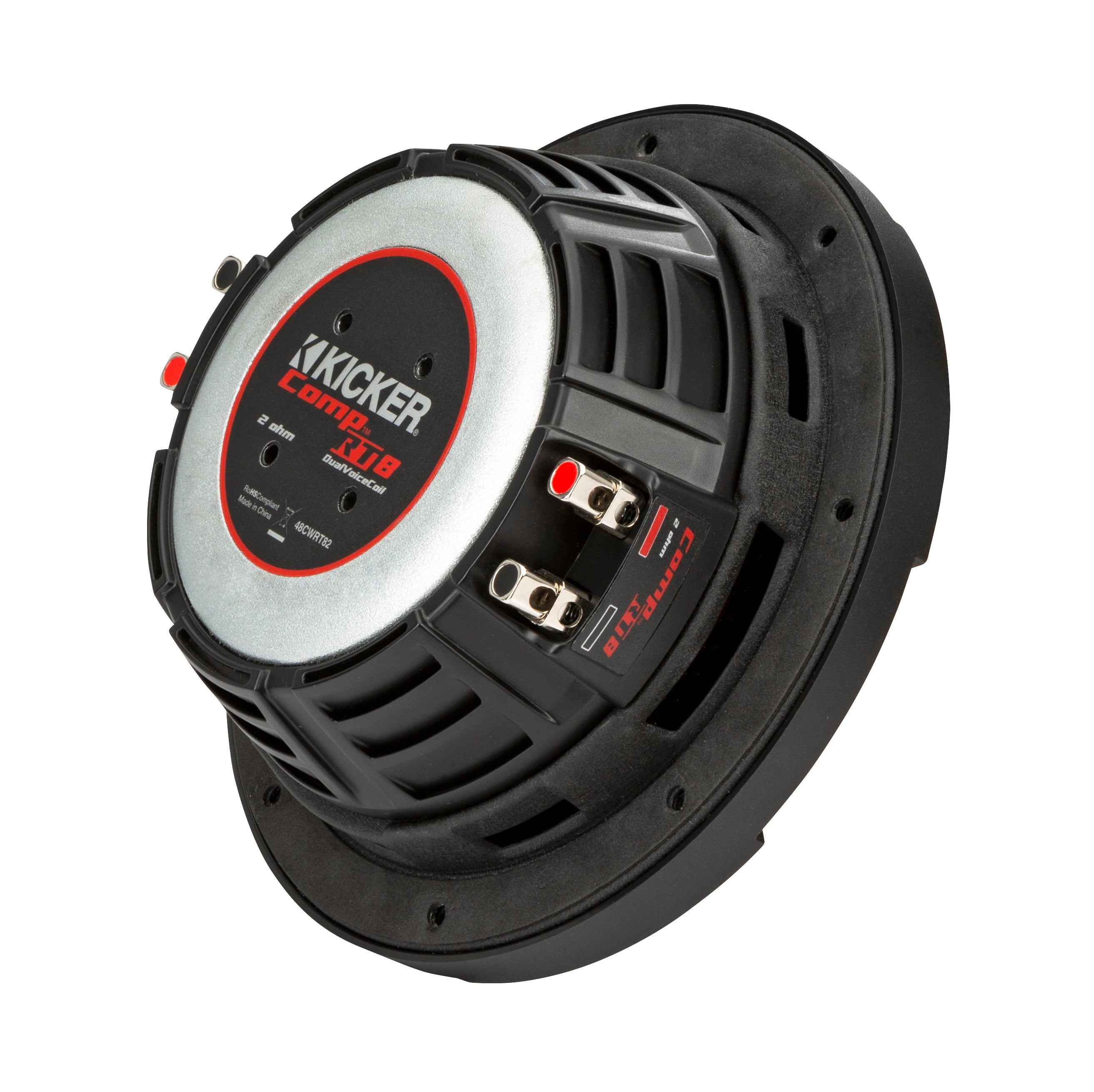 Kicker 48CWRT82 CompRT Series 8" 2-Ohm Dual Voice Coil Subwoofer