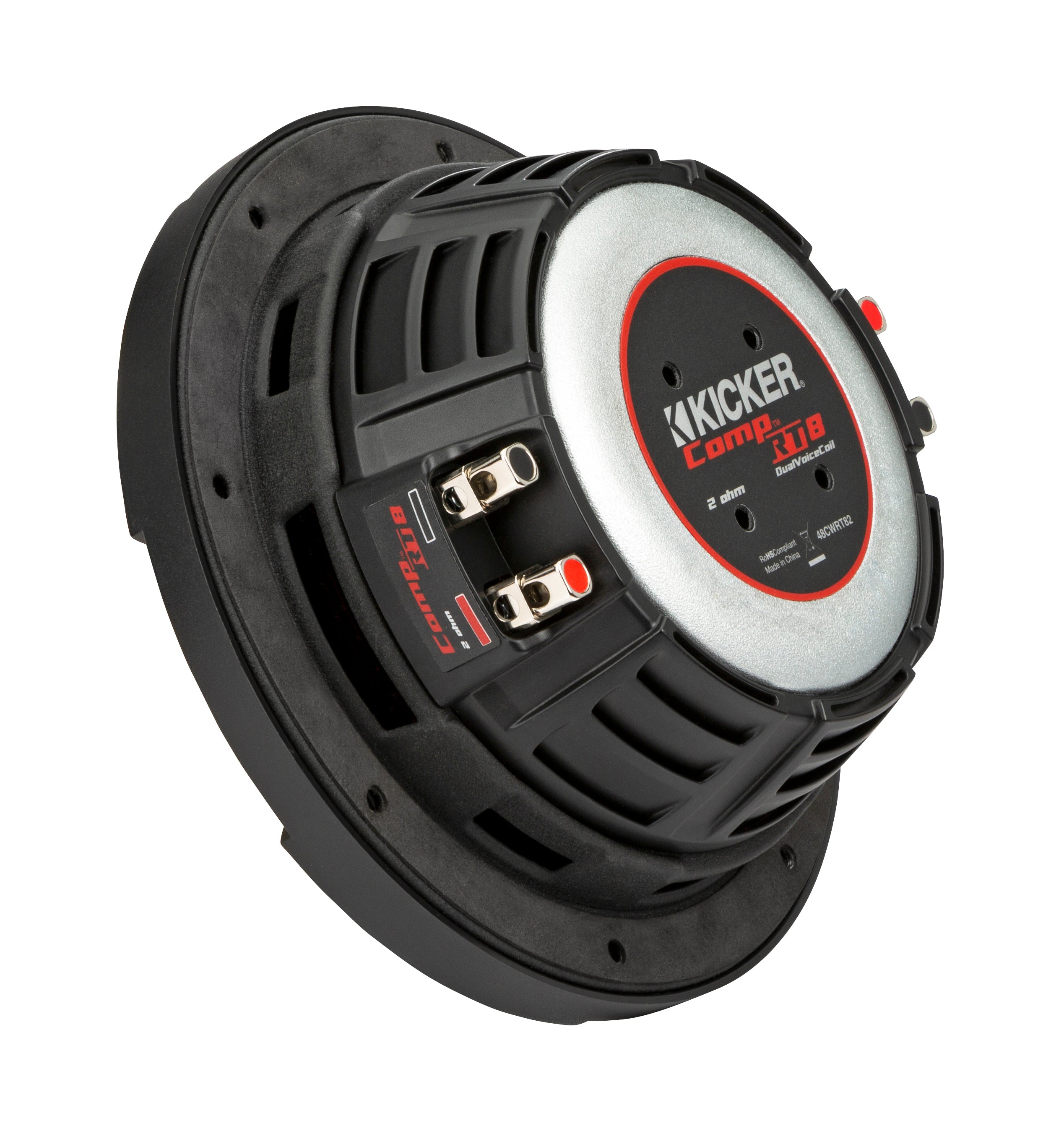 Kicker 48CWRT82 CompRT Series 8" 2-Ohm Dual Voice Coil Subwoofer