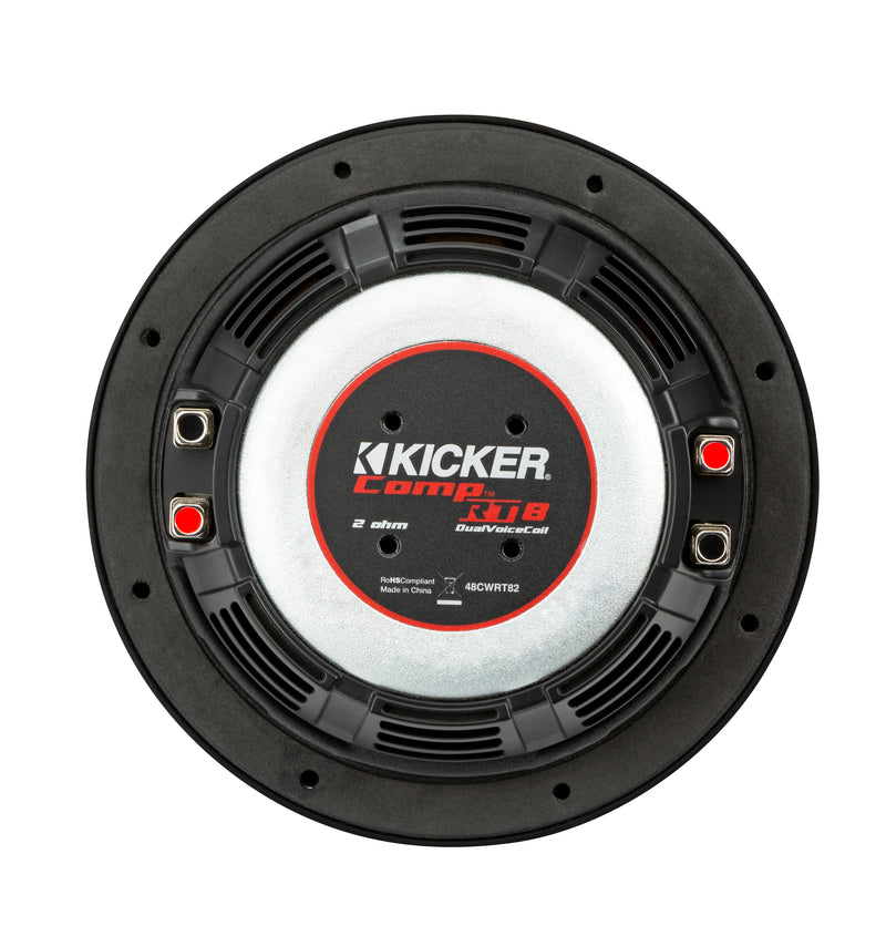 Kicker 48CWRT82 CompRT Series 8" 2-Ohm Dual Voice Coil Subwoofer