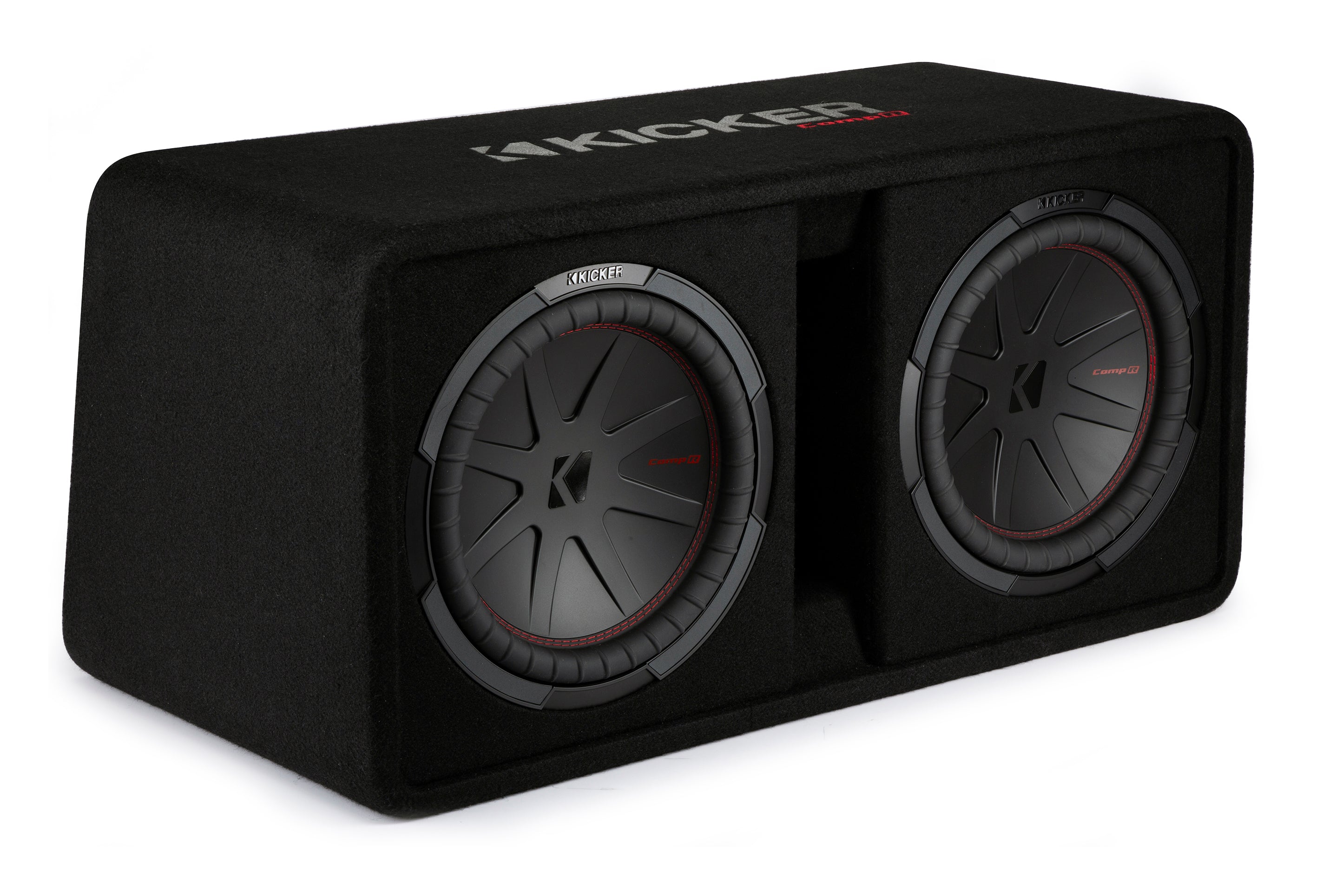 Kicker 48DCWR122 CompR 12" Dual Loaded Subwoofer in Vented Enclosure