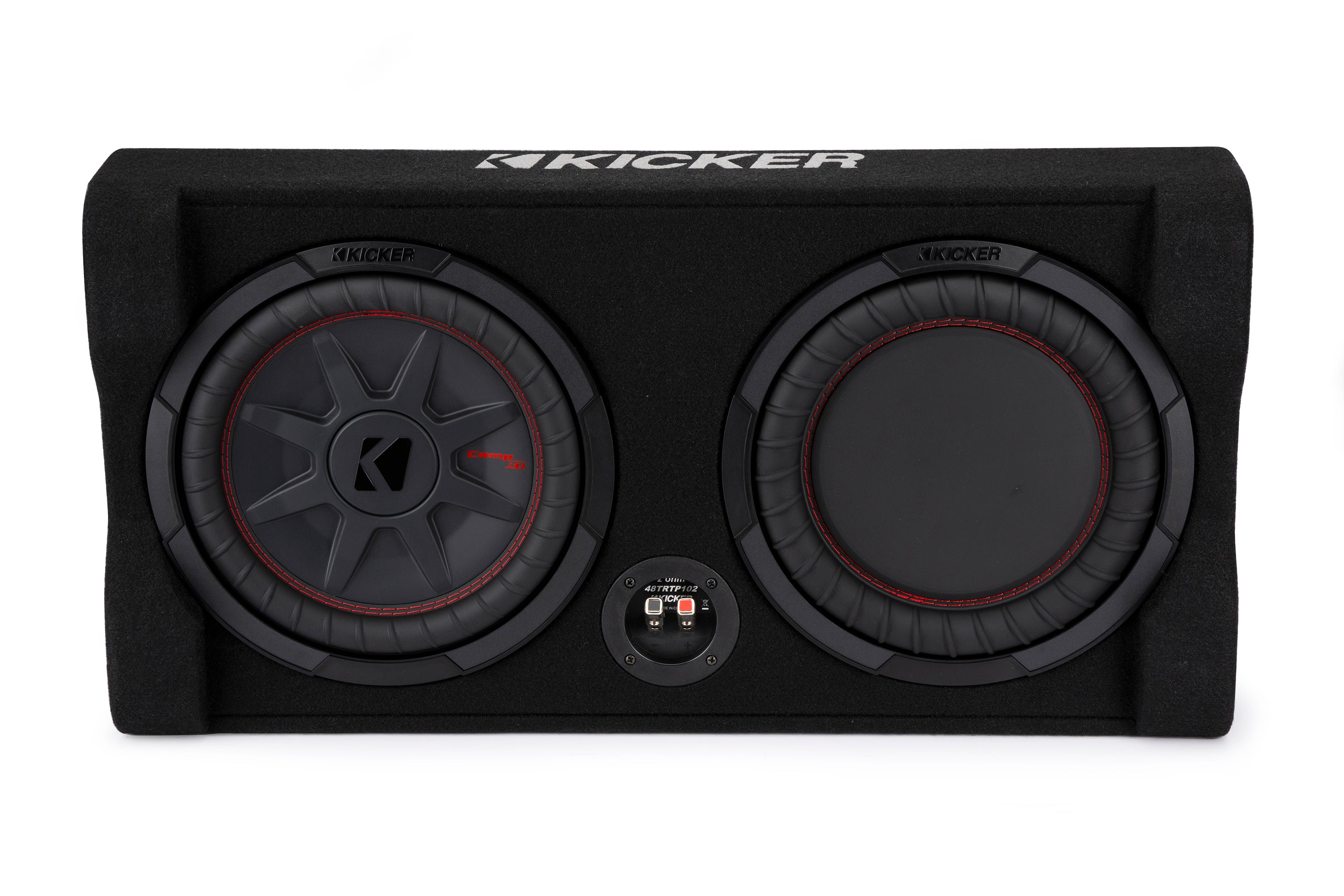 Kicker 48TRTP102 10" Thin Down Firing Subwoofer and Enclosure, 2-Ohm