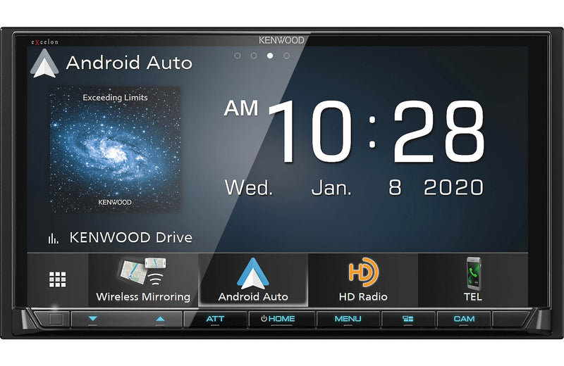 Kenwood Excelon DMX907S Receiver and CMOS-130 Rear View Camera