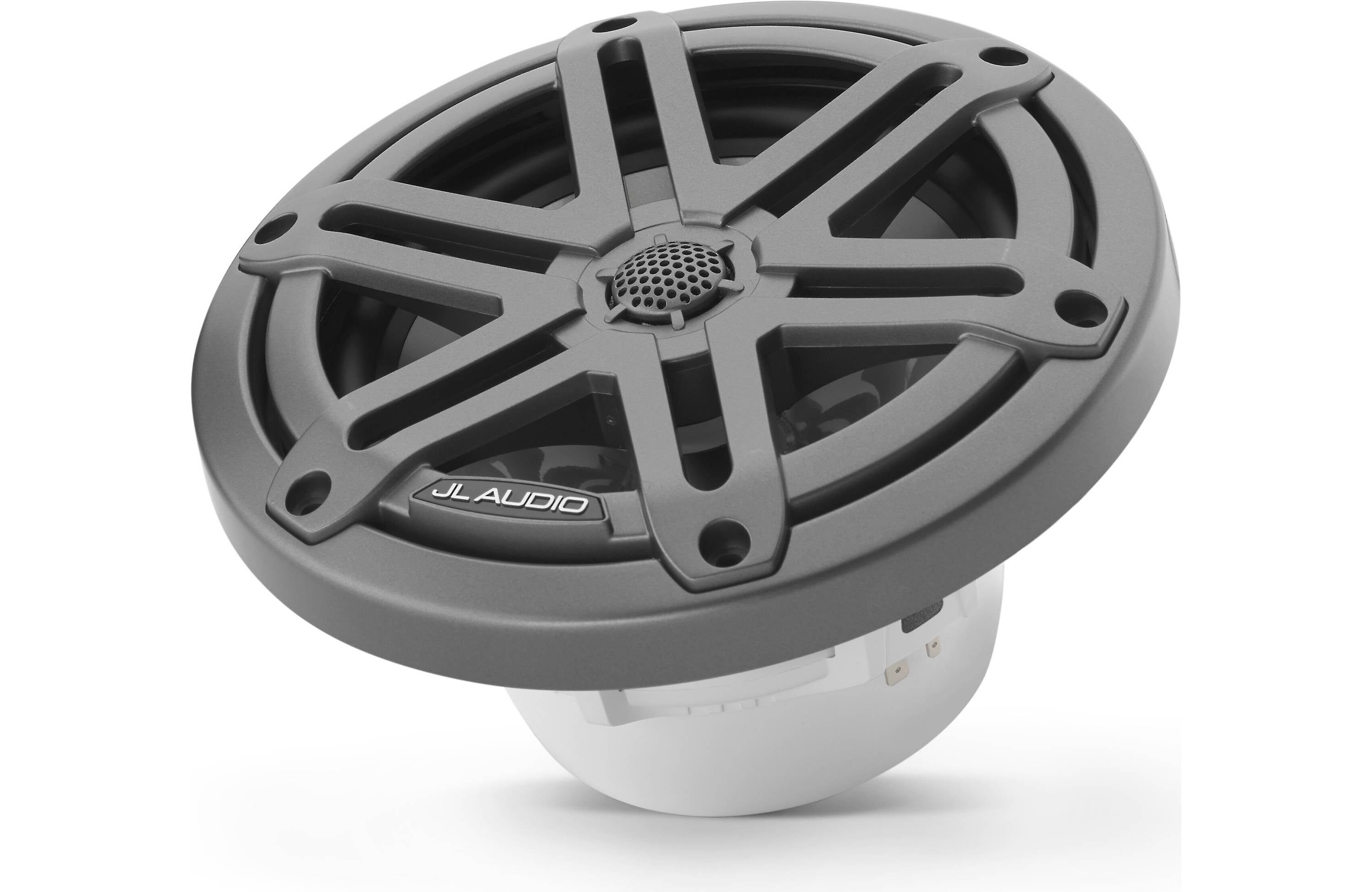 JL Audio M3-650X-S-GM 6.5-inch (165 mm) Marine Coaxial Speakers, Gunmetal Sport Grilles