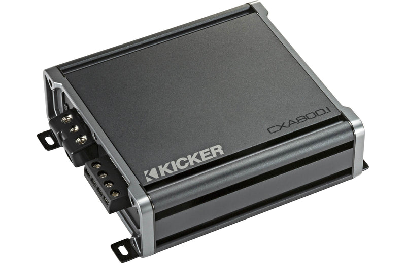 Kicker 46CXA8001T Amplifier + 46CK4 Amp Wiring Kit + 46CXARC Bass Knob + 46KISLOC