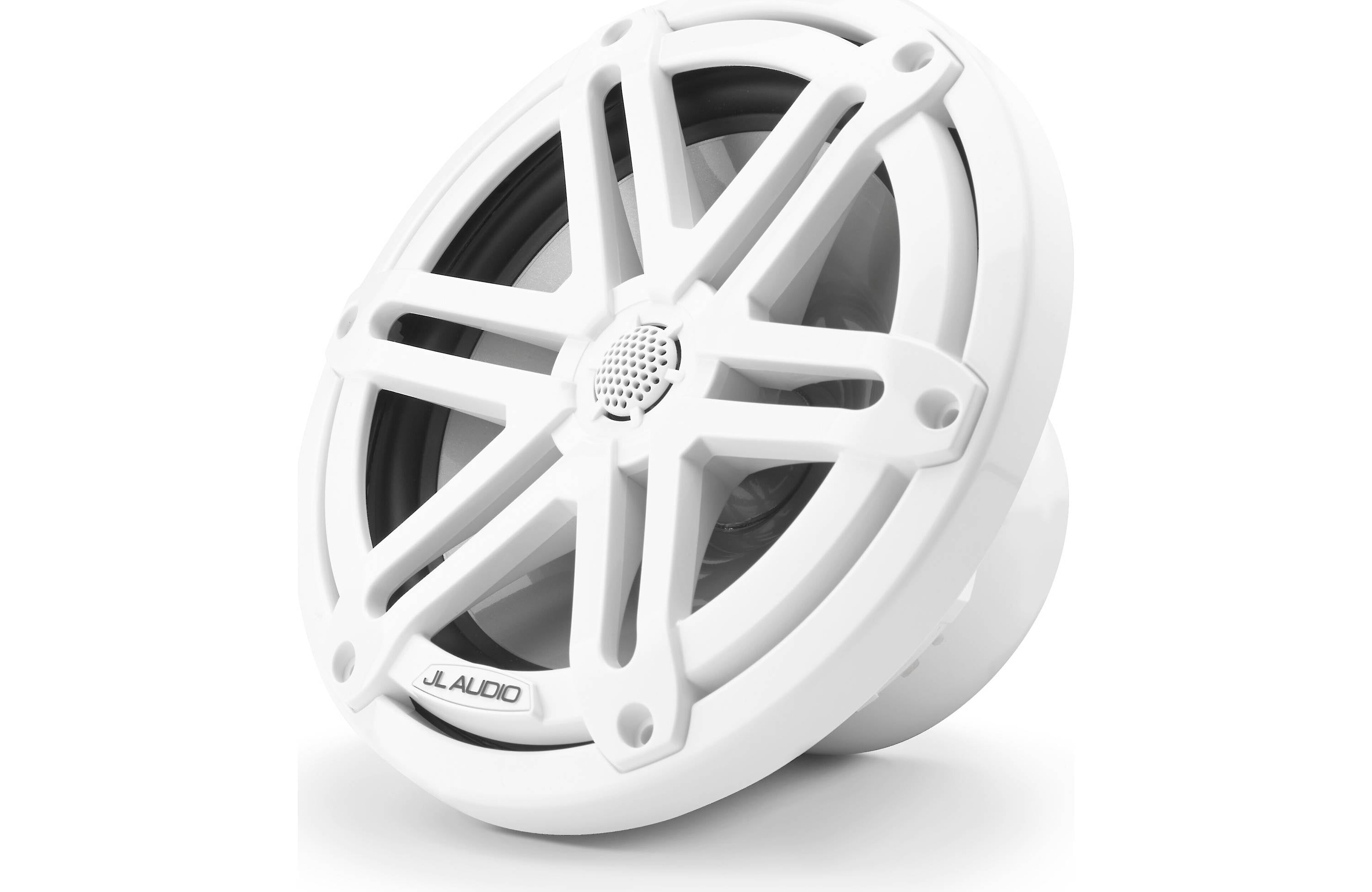 JL Audio M3-770X-S-GW 7.7" 4 Ω Gloss White Marine Speakers Sports Grills