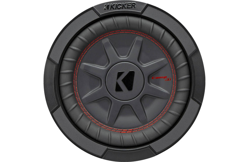 Kicker 48CWRT84 8" Shallow-Mount Subwoofer with Dual Voice Coils 4-ohms
