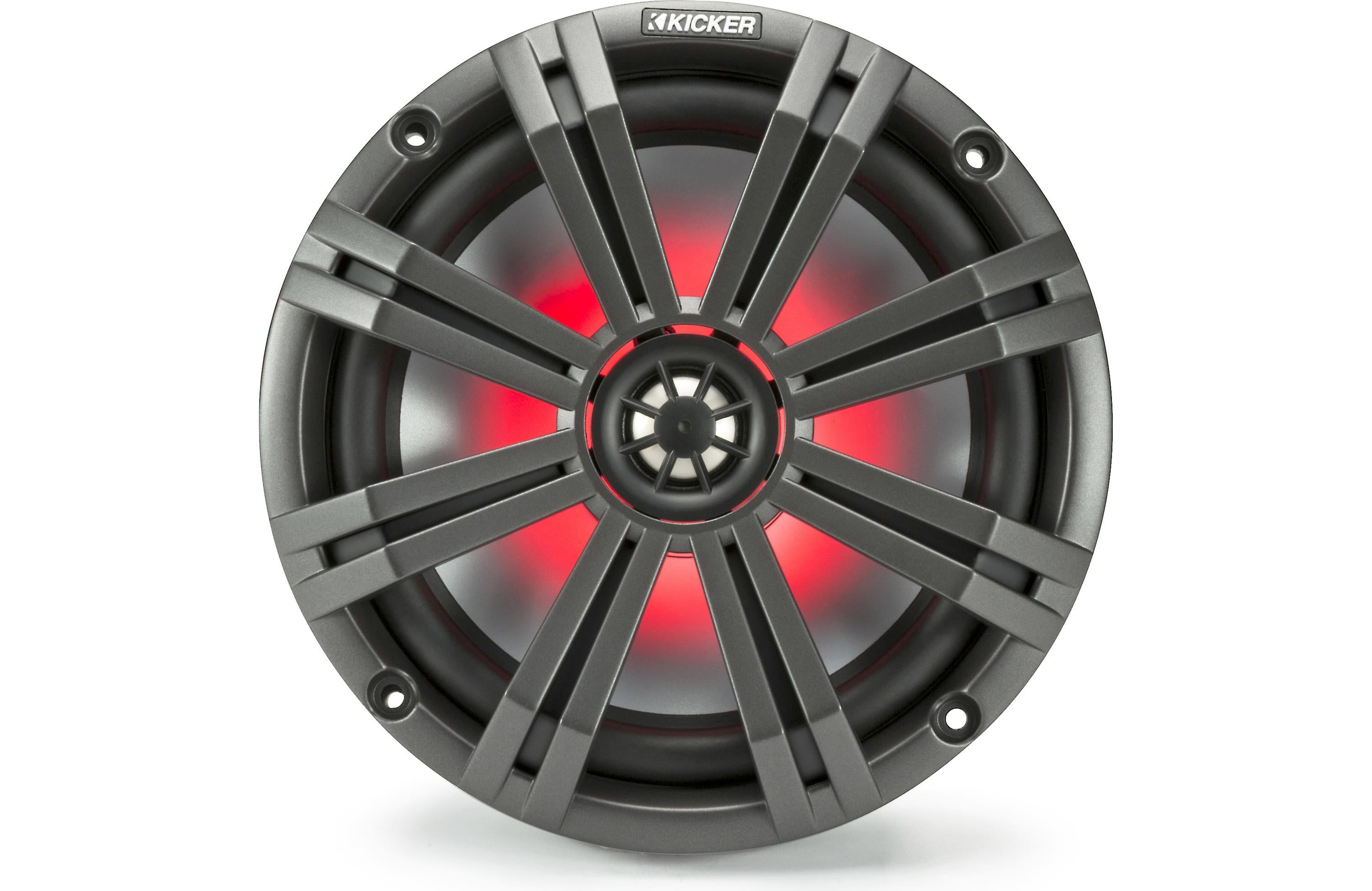 Kicker 45KM84L x2 Pairs of 8" Speakers + 48KMA3604 Amp + FREE 41KMLC Remote Marine Bundle