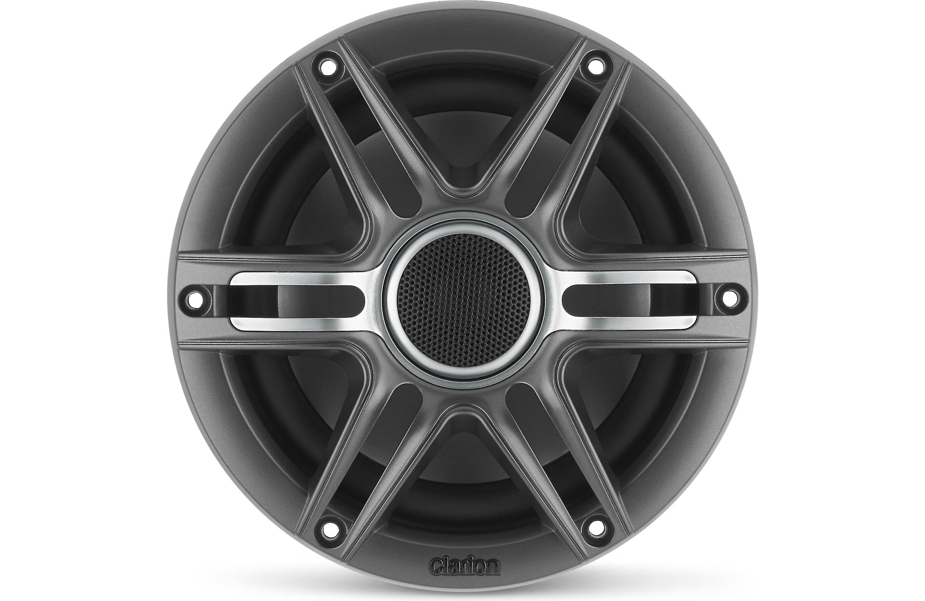 Clarion CMSP-651-SWG 6.5 Inch Premium Marine Coaxial Speakers Pair with Sport Grilles