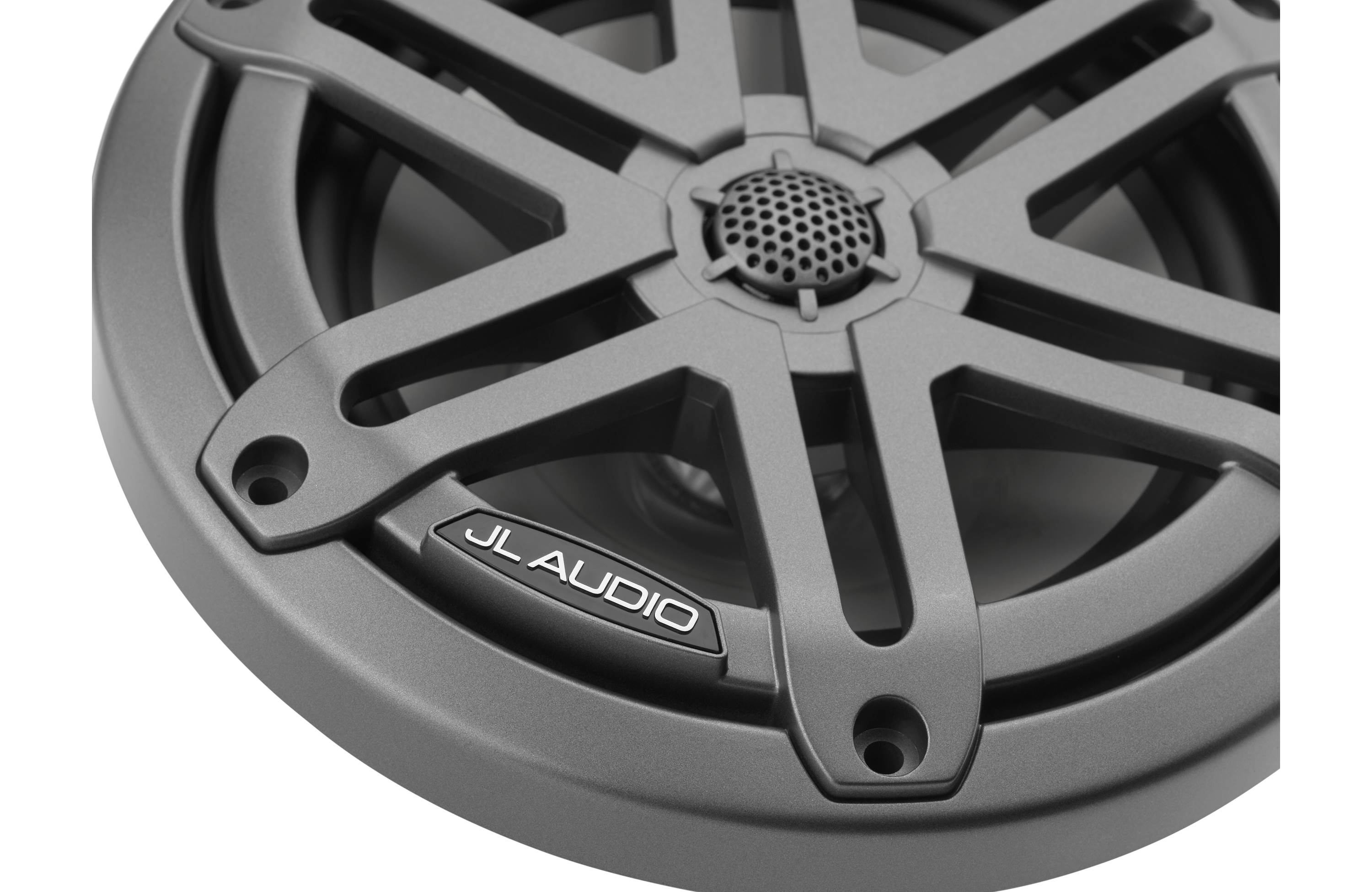 JL Audio M3-650X-S-GM 6.5-inch (165 mm) Marine Coaxial Speakers, Gunmetal Sport Grilles