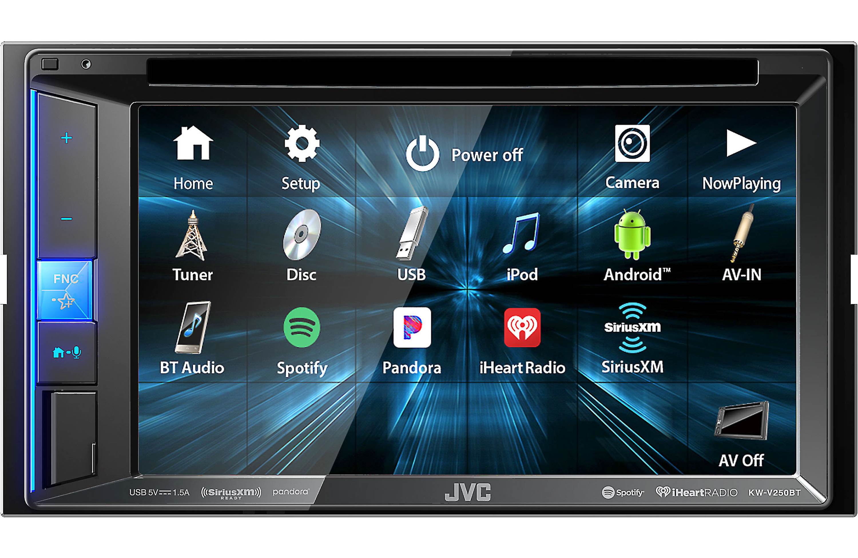 JVC KW-V25BT 6.8" Built in Bluetooth and In-Dash DVD Receiver