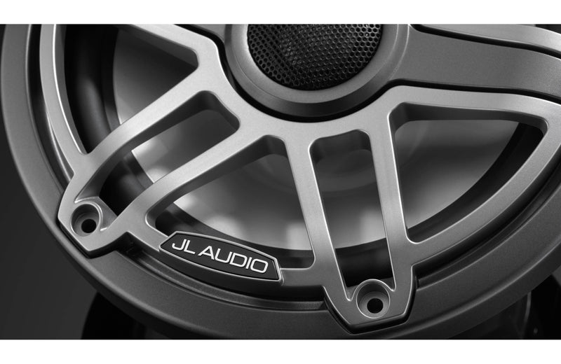 JL Audio M6-770X-S-GMTI 7.7" Marine Coaxial Speakers, Gunmetal Trim and Titanium Sport Grille