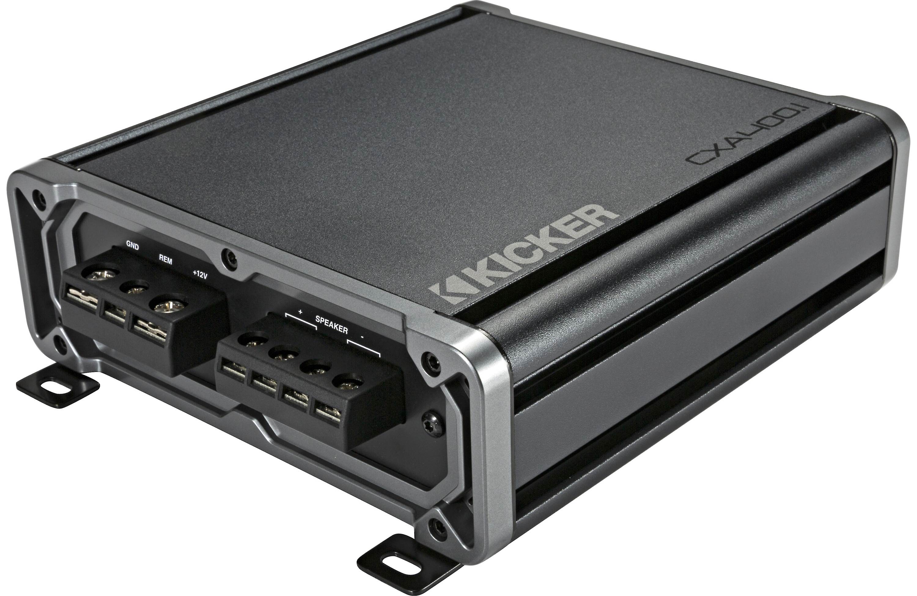 Kicker 46CXA400.1 CX Series Mono Amplifier - 400 Watt RMS x 1 at 1ohm