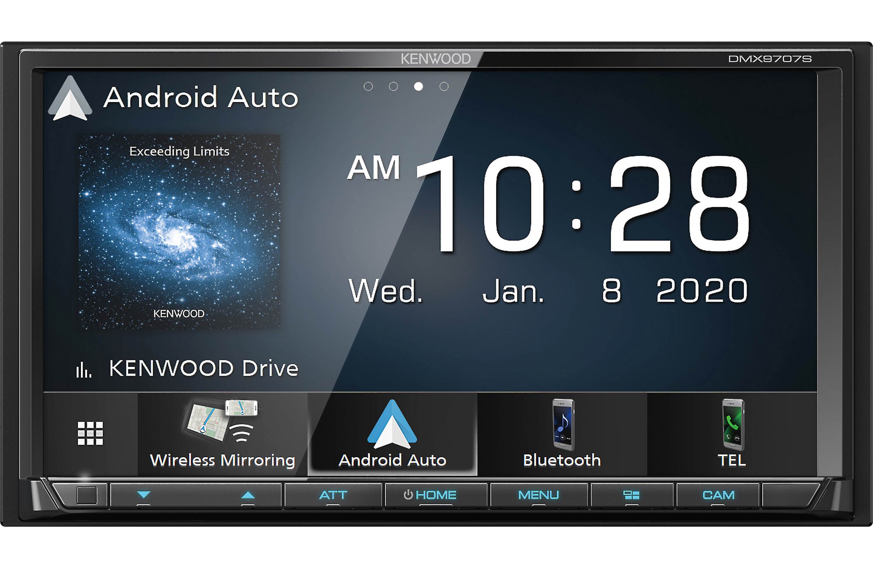 Kenwood DMX9707S 2-Din Multimedia Receiver Wireless Apple CarPlay & Android Auto