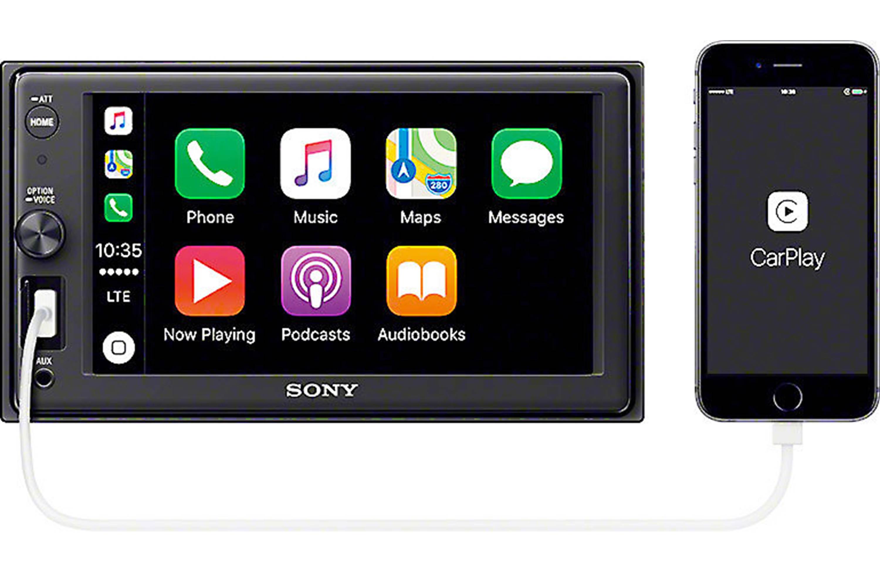 Sony XAV-AX1000 6.2" Apple CarPlay Media Receiver with Bluetooth - Freeman's Car Stereo