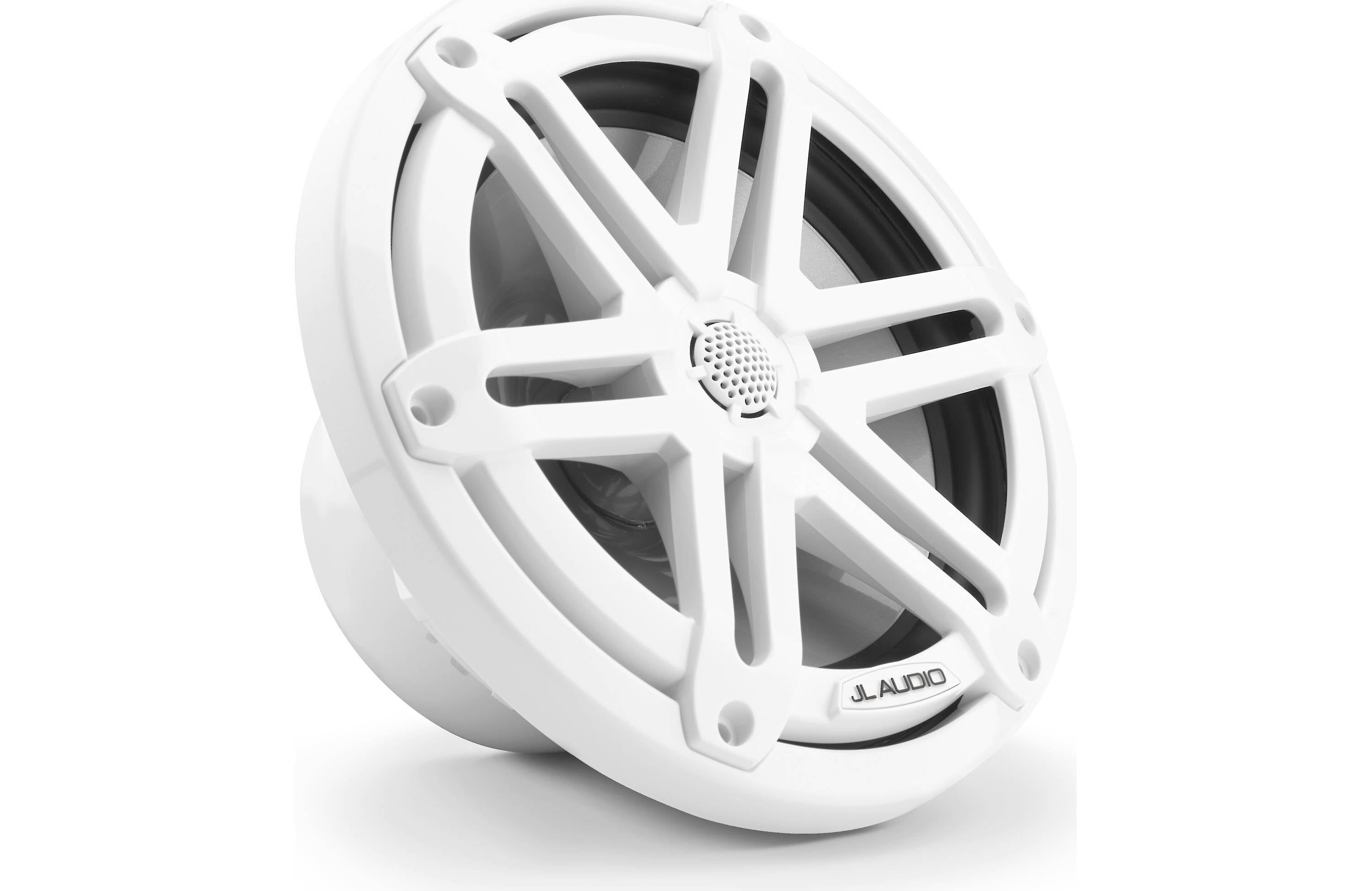 JL Audio M3-770X-S-GW 7.7" 4 Ω Gloss White Marine Speakers Sports Grills