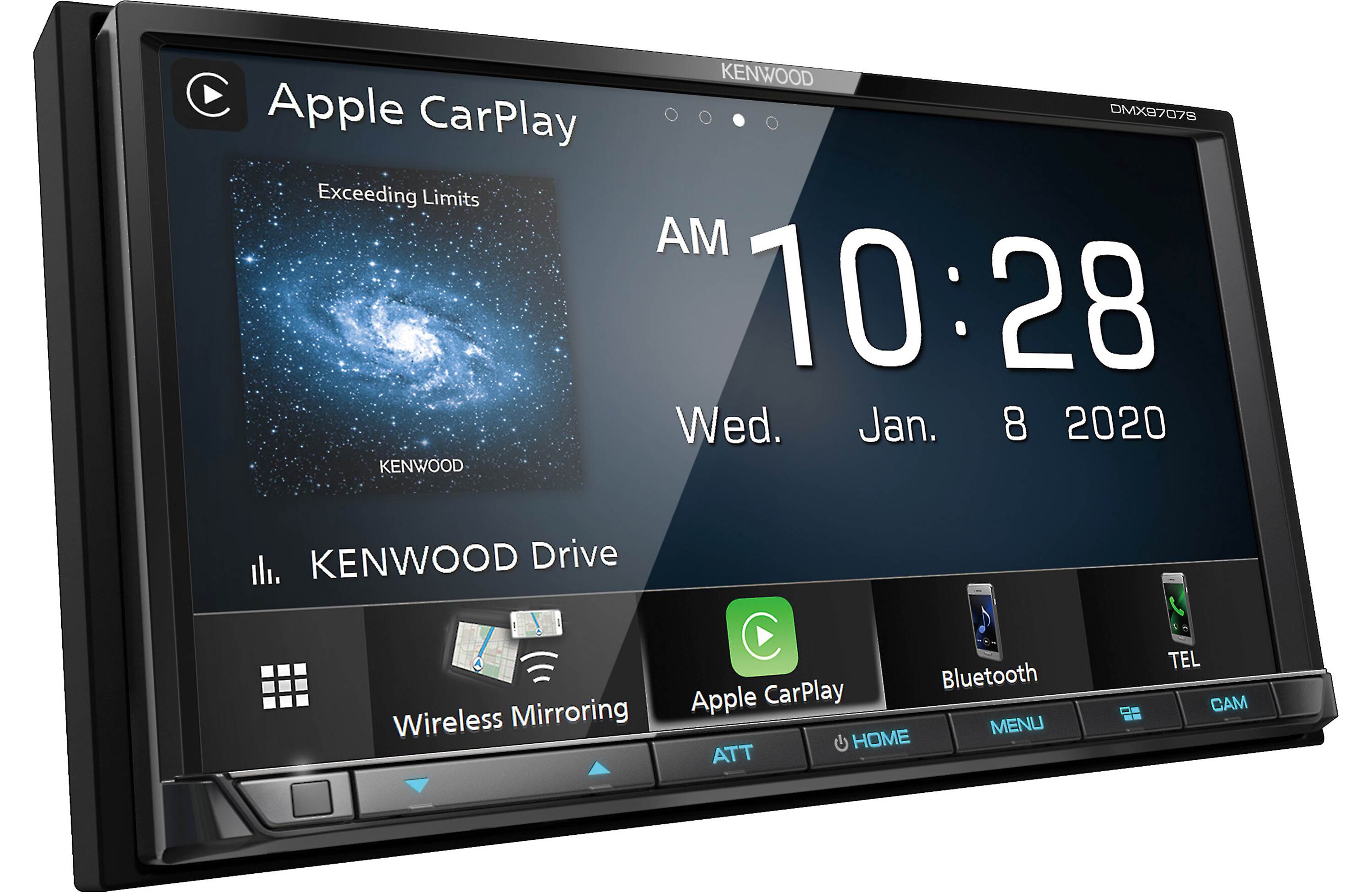 Kenwood DMX9707S 2-Din Multimedia Receiver Wireless Apple CarPlay & Android Auto