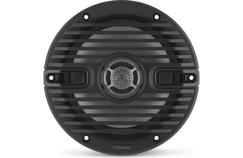 Clarion CMS-651-CWB 6.5 Inch Marine Coaxial Speakers Pair with Classic Grilles