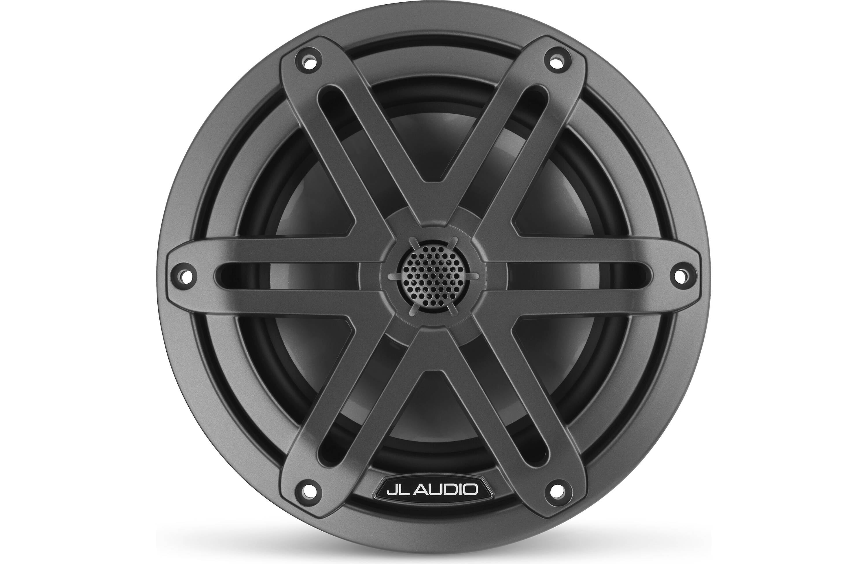 JL Audio M3-650X-S-GM 6.5-inch (165 mm) Marine Coaxial Speakers, Gunmetal Sport Grilles