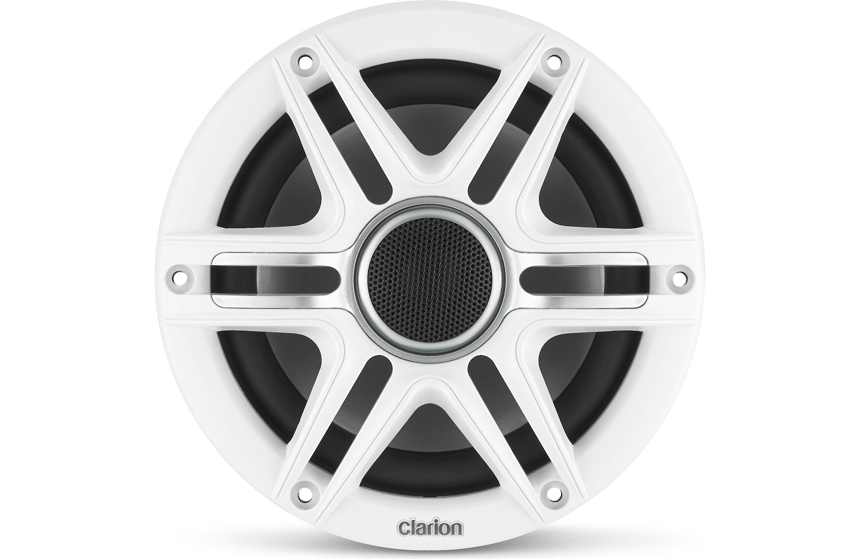 Clarion CMSP-651-SWG 6.5 Inch Premium Marine Coaxial Speakers Pair with Sport Grilles