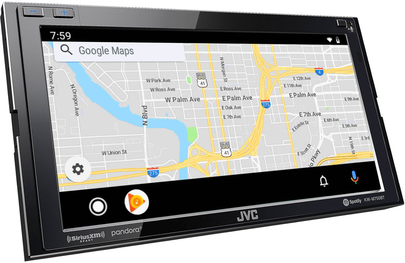 JVC KW-M750BT 6.8" 2-Din A/V Receiver with Apple CarPlay & Android Auto