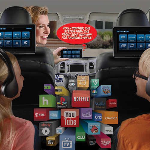 Advent ADVSB10UHD - Dual 10.1" Seat-Back Entertainment System - Freeman's Car Stereo